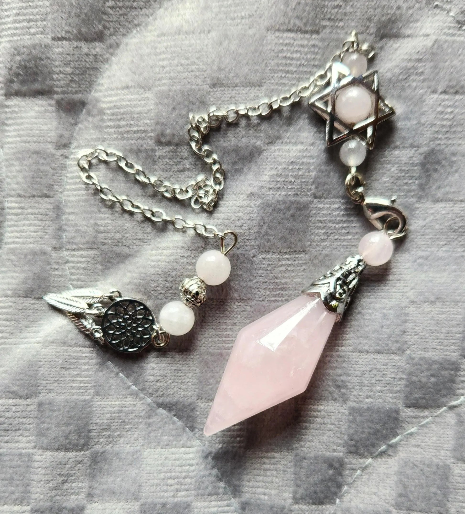 Divination Crystal Pendulums - Natural Heart & Throat Chakra Healing, Spiritual Gifts, Dragon Wrap for Dowsing Etsy