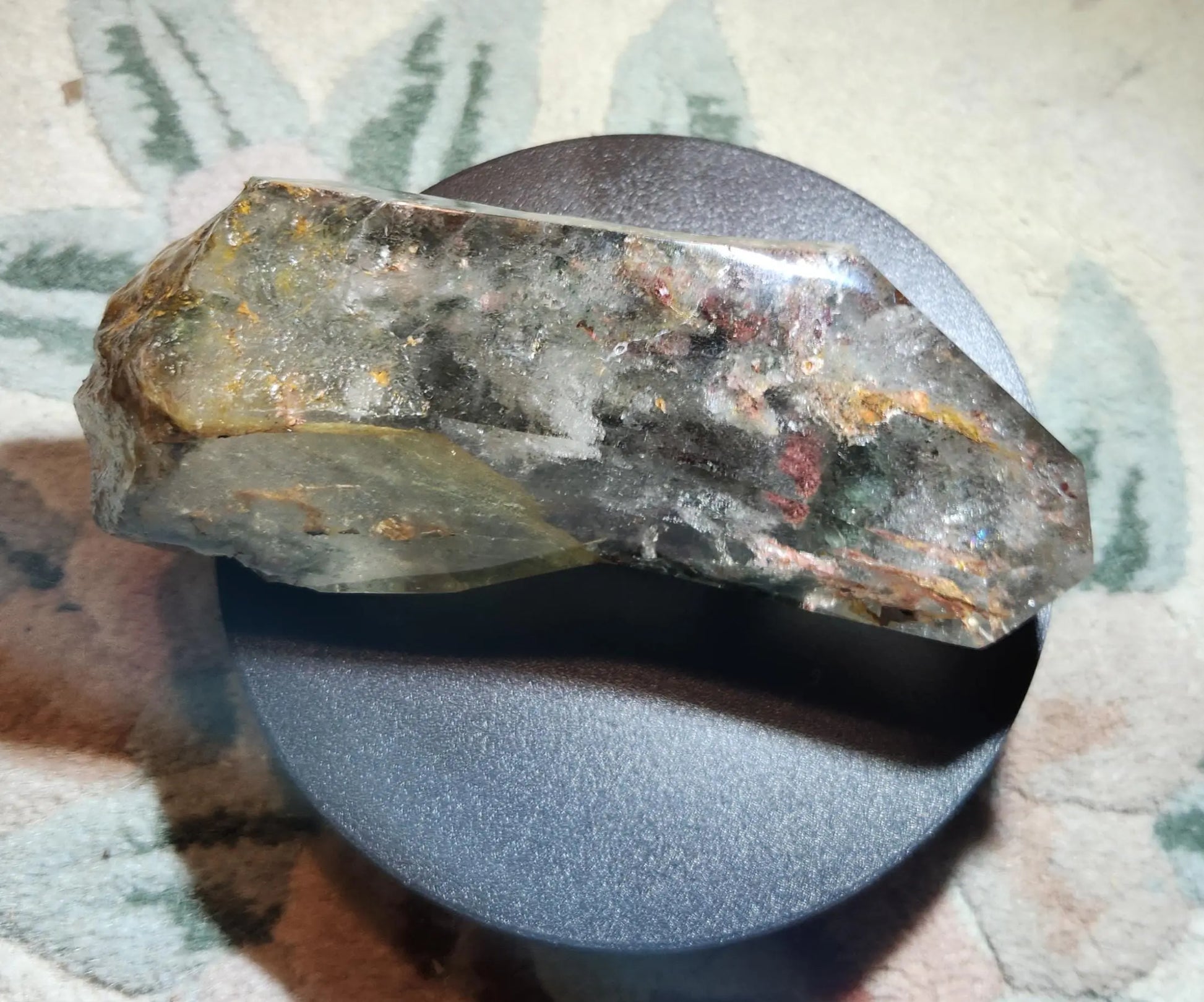 Large Garden Quartz, Beautiful Lodolite, 5.9"x2.4", 1LB 4.9OZ, Lovely Inclusions Represent a Lanscape Inside the Clear Quartz, Etsy