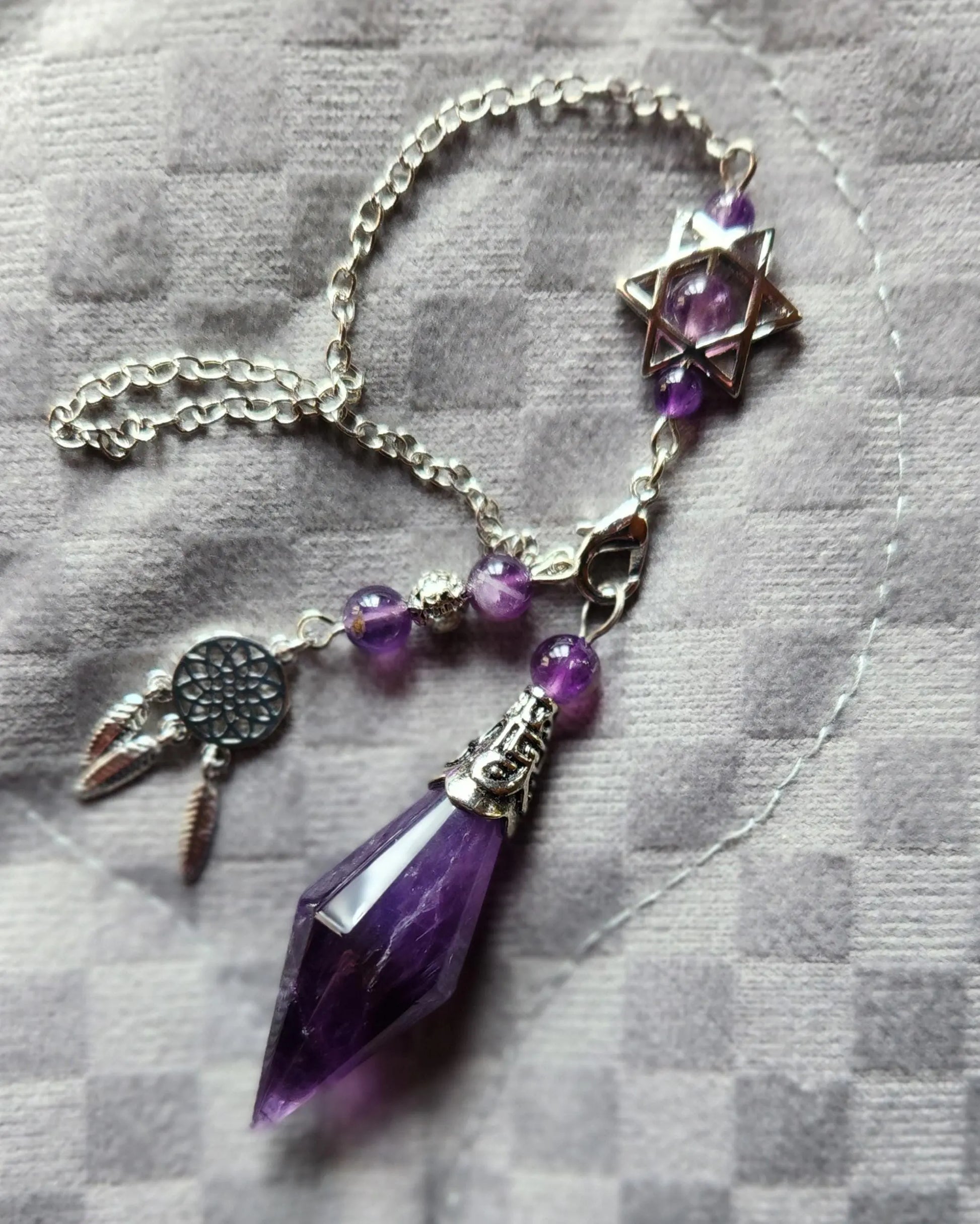 Divination Crystal Pendulums - Natural Heart & Throat Chakra Healing, Spiritual Gifts, Dragon Wrap for Dowsing Etsy