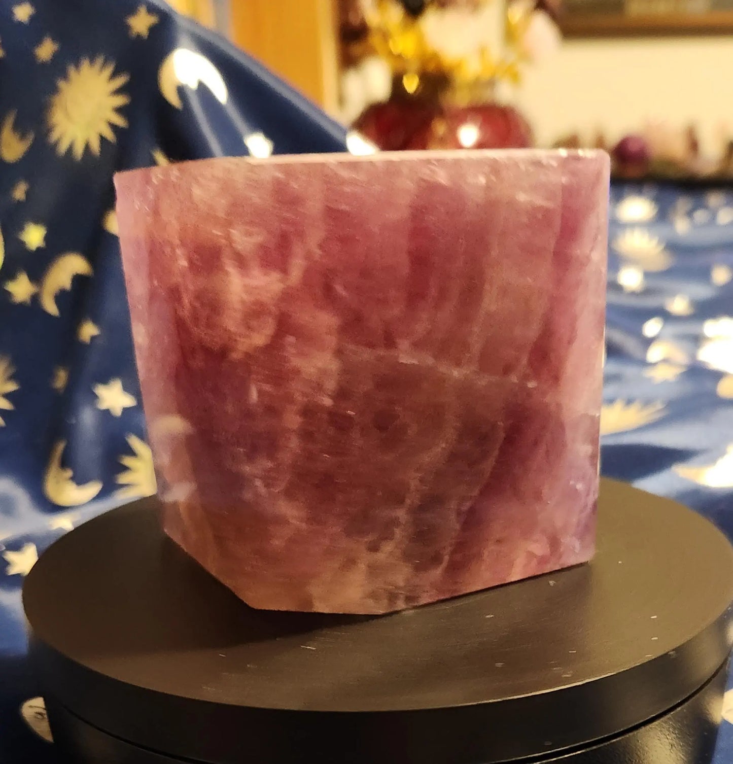 Beautiful Fluorite Floating Cube, Large Fluorite Cube, 2.7" x 2.5" Floating Cube, 2LB Fluorite Cube, Purple/Pink Fluorite Cube, Genius Stone Etsy