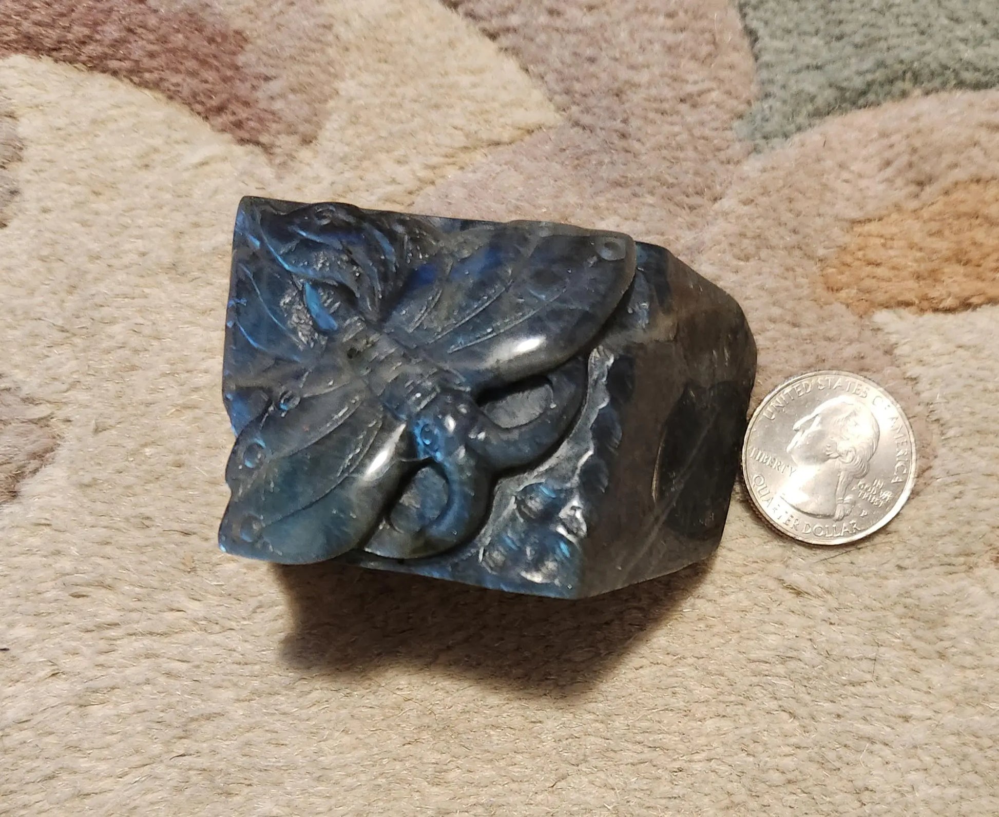 Flashy Labradorite Butterfly, Butterfly Gift, Nice Labradorite, Blue Lab, Brilliant Flashes of Color Called Labradoressence Etsy