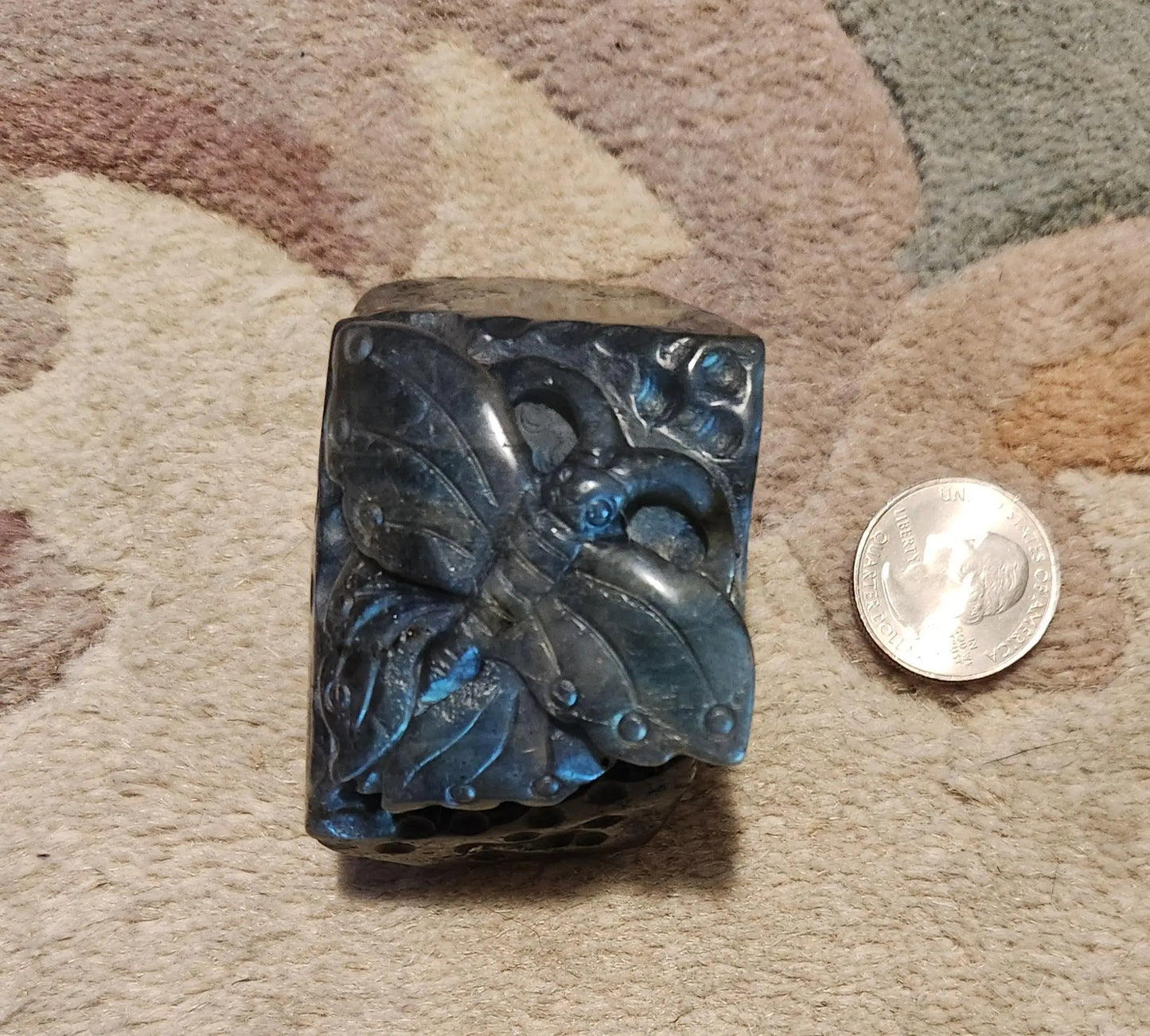 Flashy Labradorite Butterfly, Butterfly Gift, Nice Labradorite, Blue Lab, Brilliant Flashes of Color Called Labradoressence Etsy