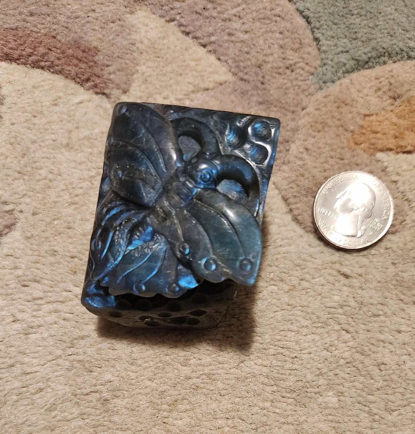 Flashy Labradorite Butterfly, Butterfly Gift, Nice Labradorite, Blue Lab, Brilliant Flashes of Color Called Labradoressence Etsy