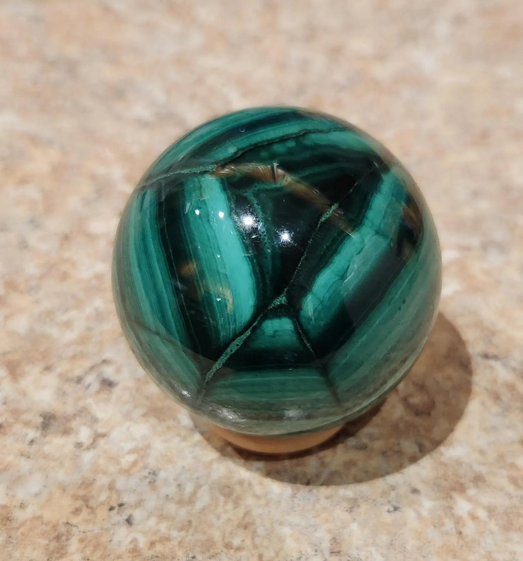 Malachite Sphere Etsy