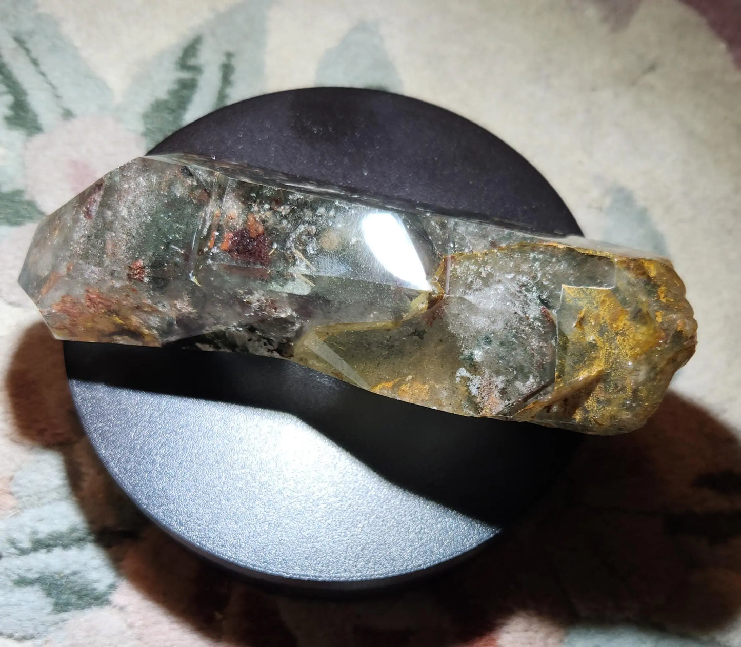 Large Garden Quartz, Beautiful Lodolite, 5.9"x2.4", 1LB 4.9OZ, Lovely Inclusions Represent a Lanscape Inside the Clear Quartz, Etsy