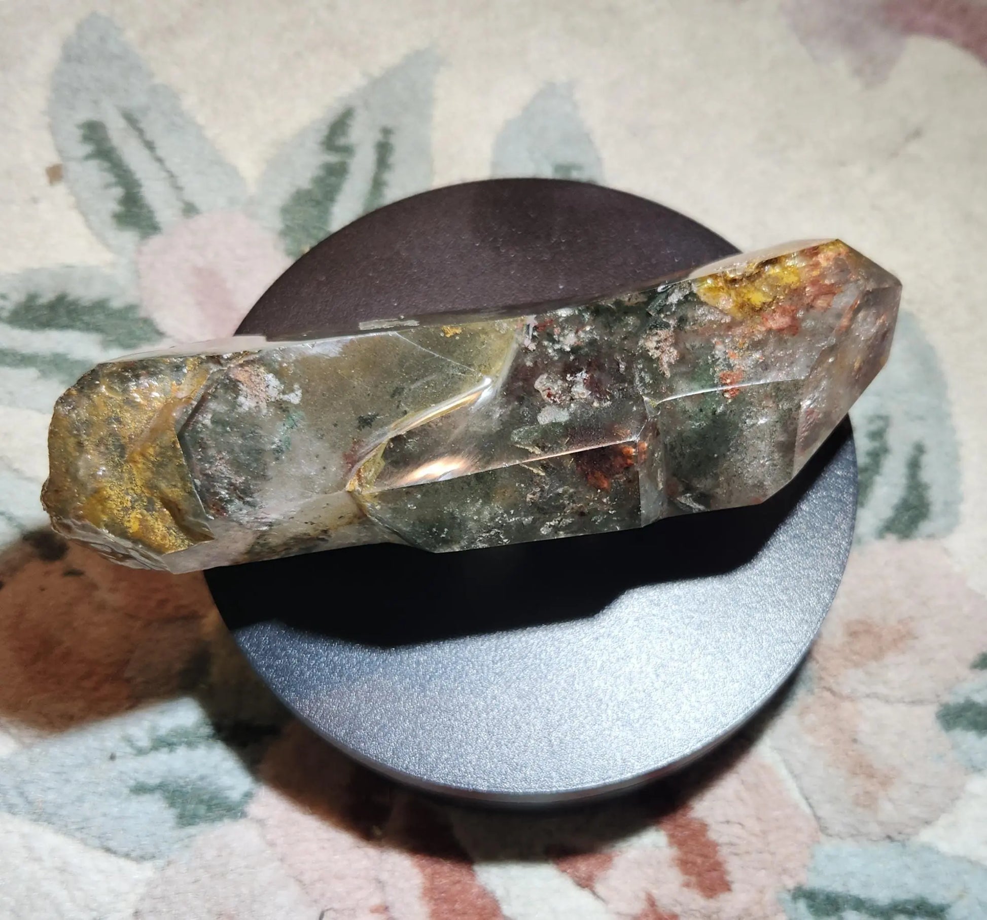 Large Garden Quartz, Beautiful Lodolite, 5.9"x2.4", 1LB 4.9OZ, Lovely Inclusions Represent a Lanscape Inside the Clear Quartz, Etsy