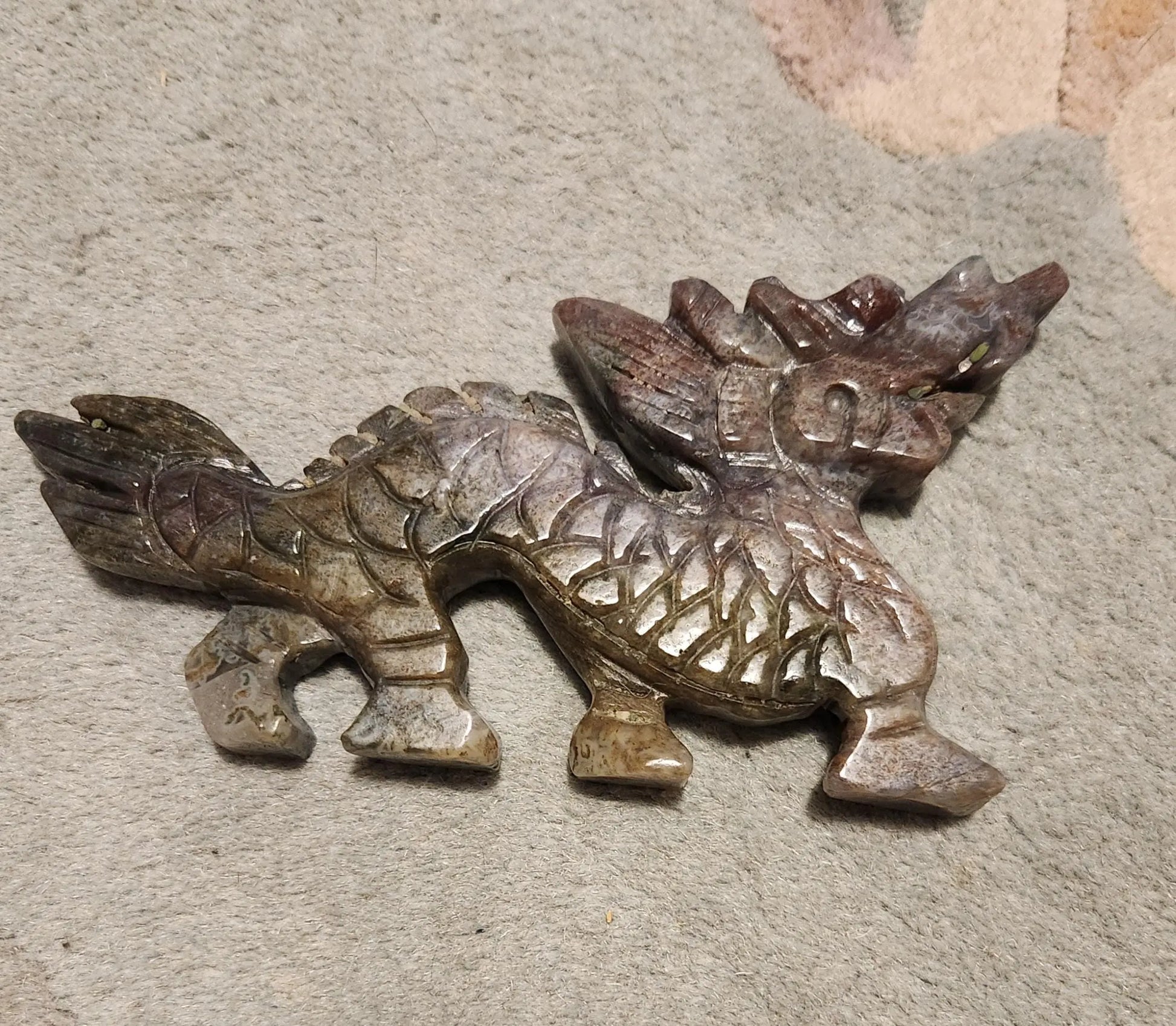 Large Ocean Jasper Dragon Etsy