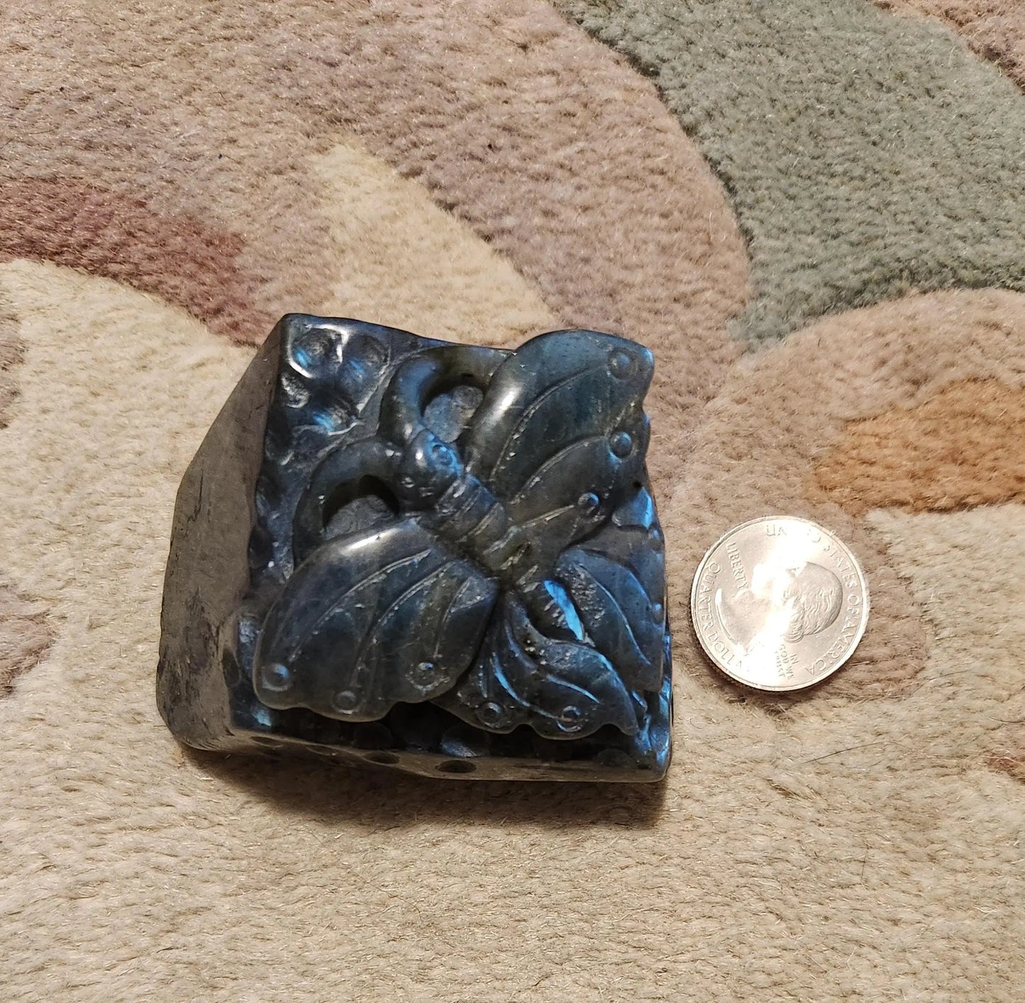 Flashy Labradorite Butterfly, Butterfly Gift, Nice Labradorite, Blue Lab, Brilliant Flashes of Color Called Labradoressence Etsy