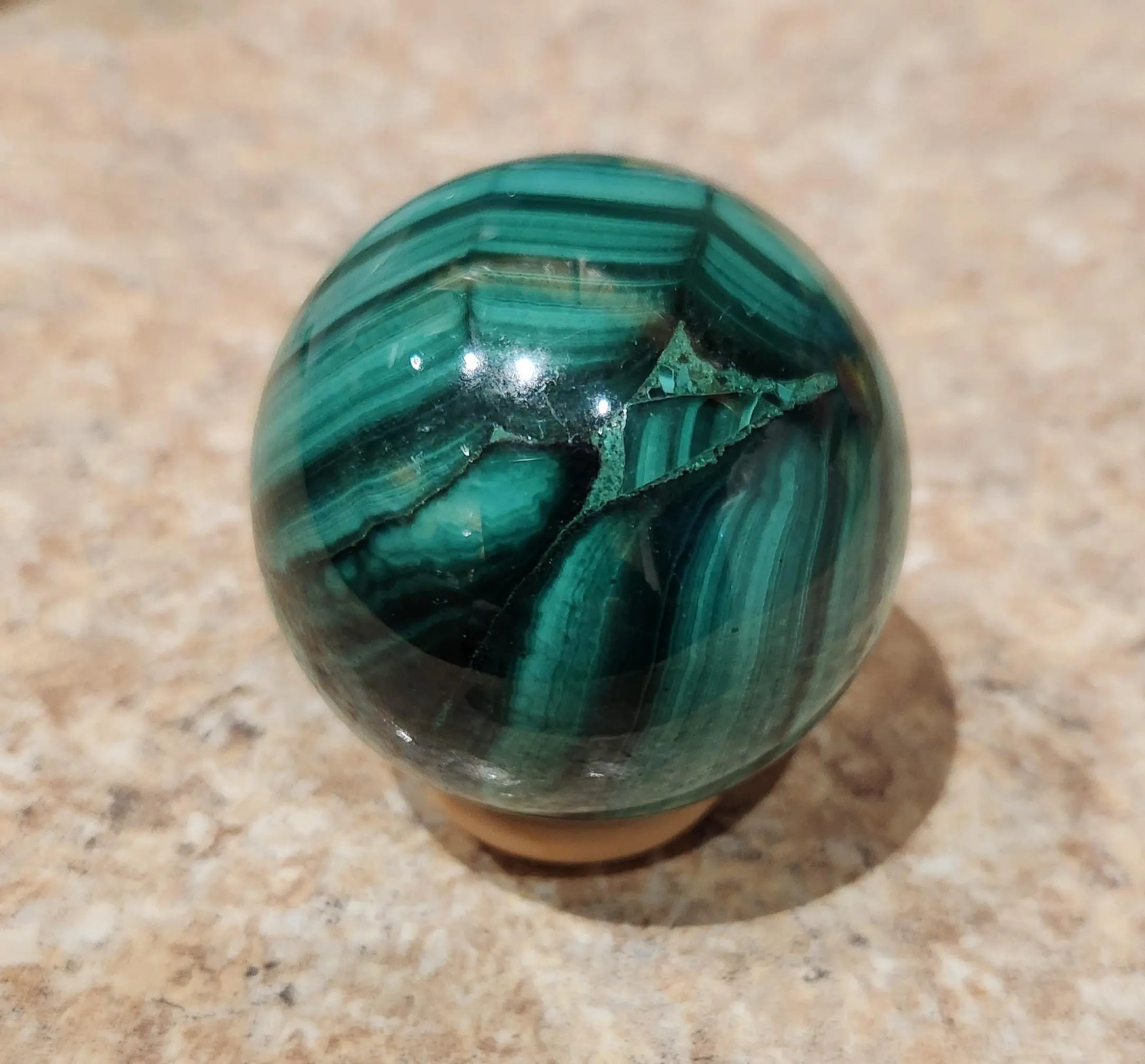 Malachite Sphere Etsy