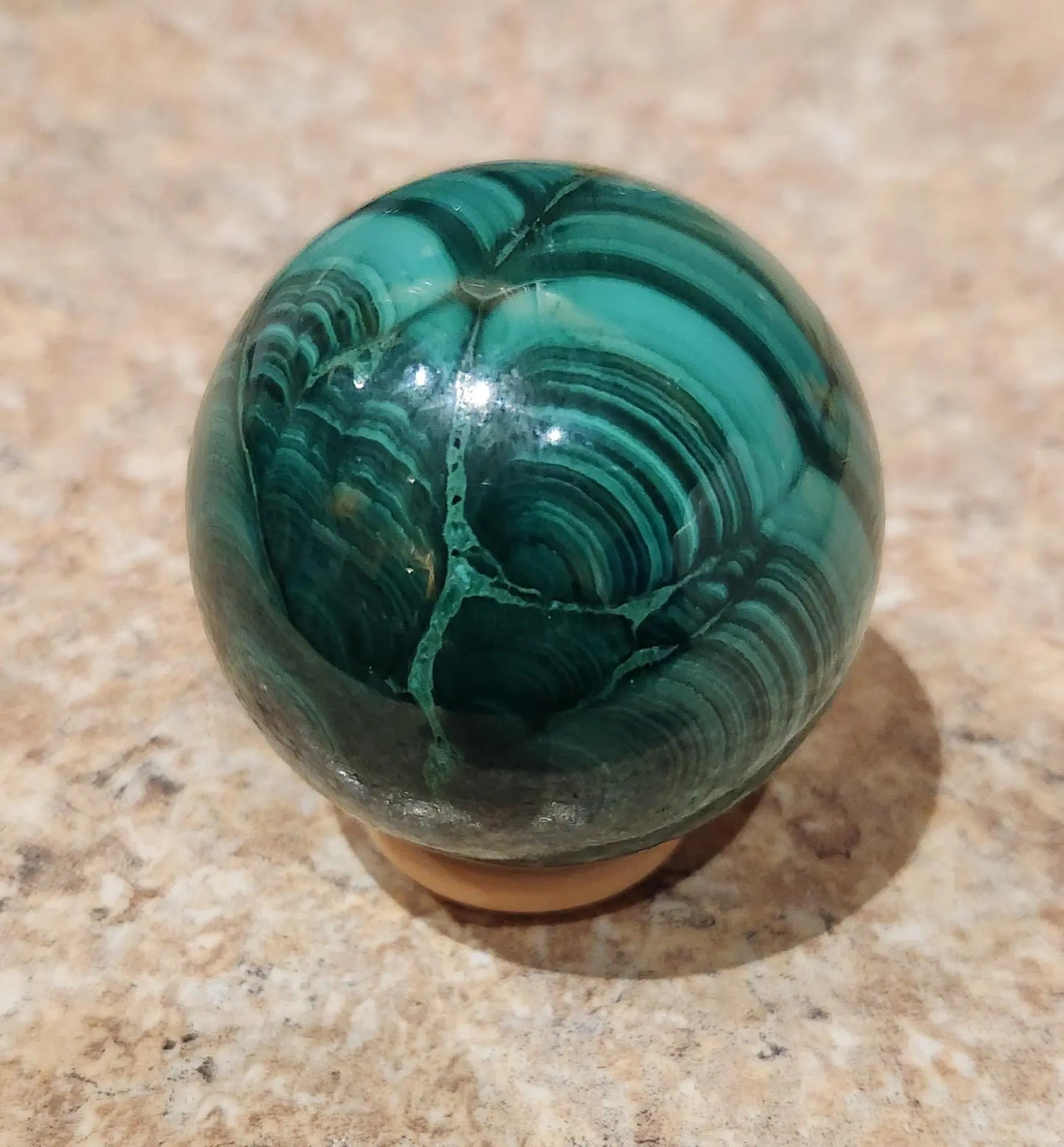 Malachite Sphere Etsy