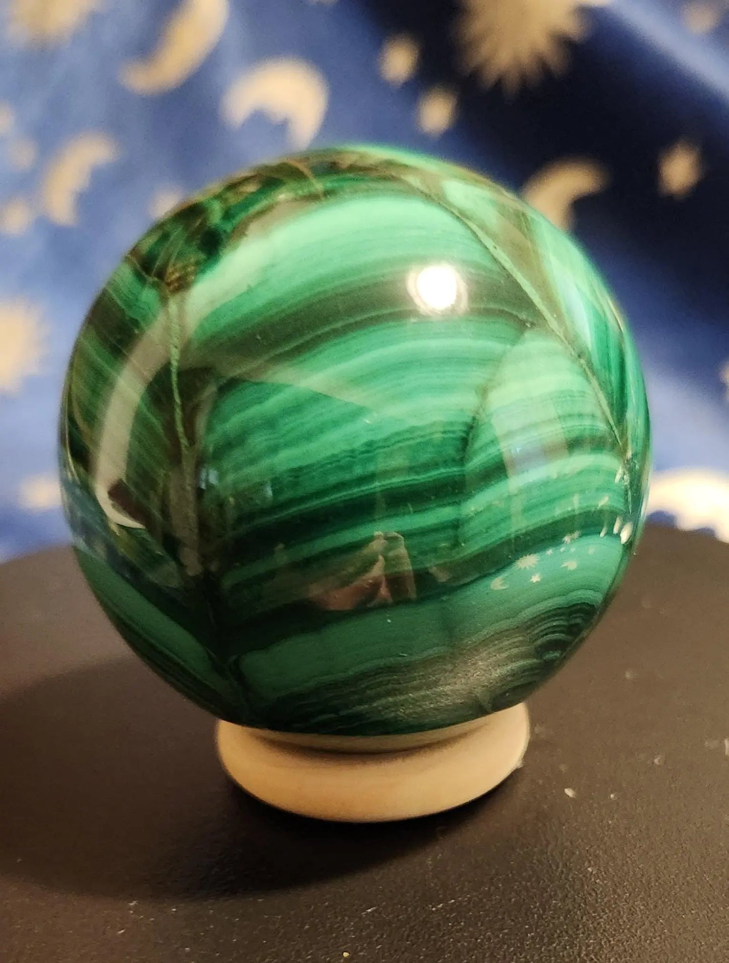 Malachite Sphere Etsy