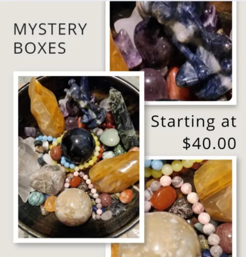 Crystal Healing Mystery Box  Metaphysical Treasures, Natural Gemstones, Fossils, Large Spheres & Jewelry Etsy