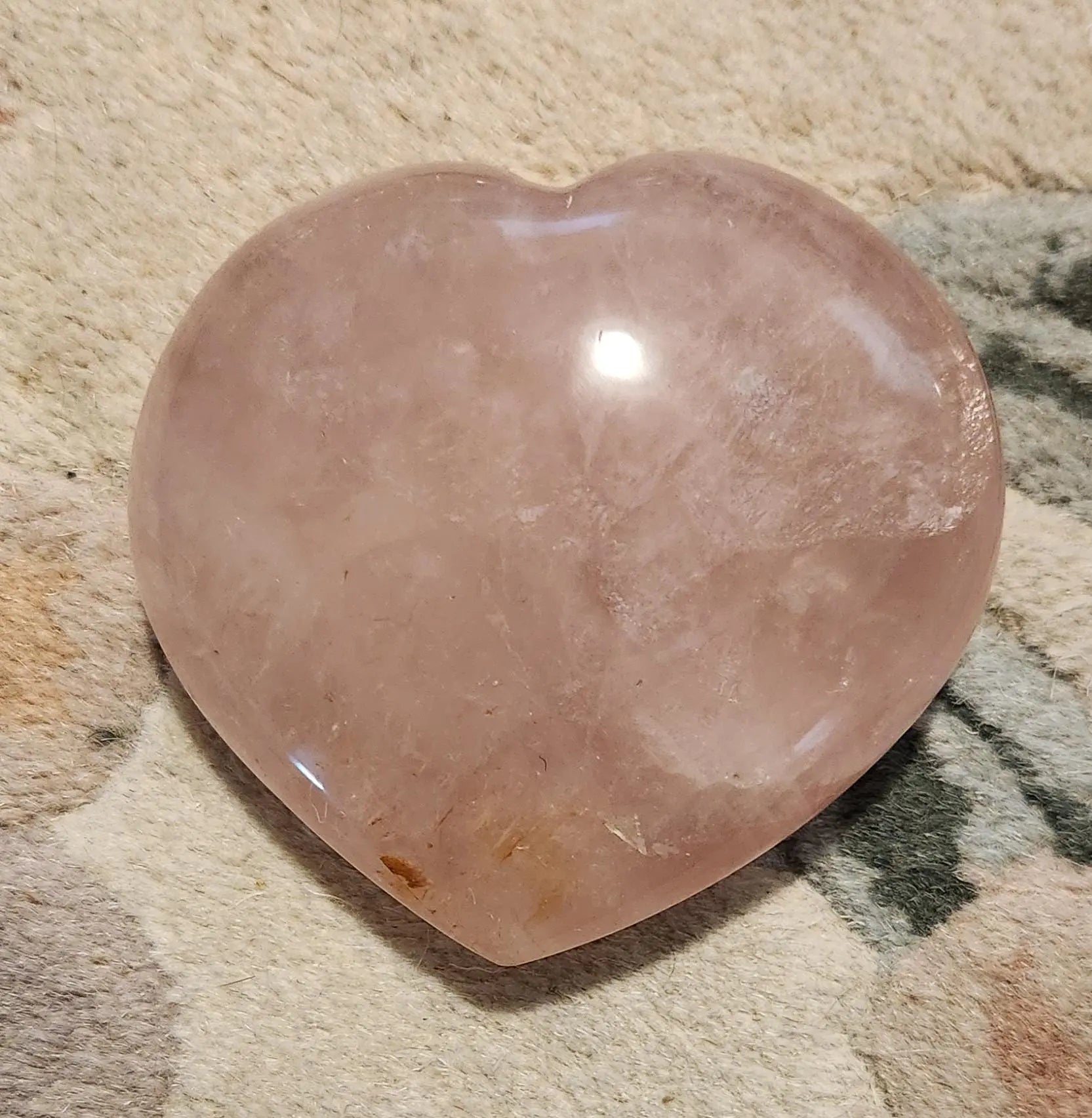 Rose Quartz Valentine Heart, Anniversary Gift, Home Decor, Pretty Pink Heart on Stand, Pretty Rose Quartz, Hyaline Quartz Etsy