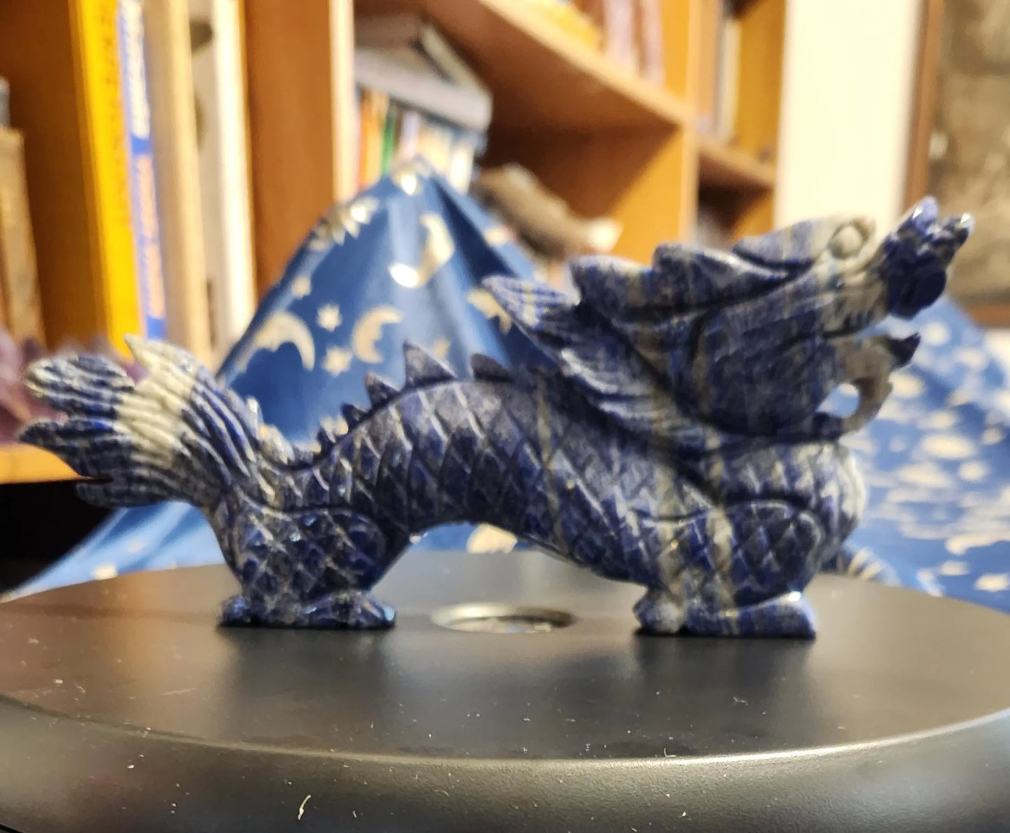 Crystal Lapis Lazuli Dragon, Third Eye Chakra, Spiritual Growth, Strength and courage, Emotional Healing, Etsy