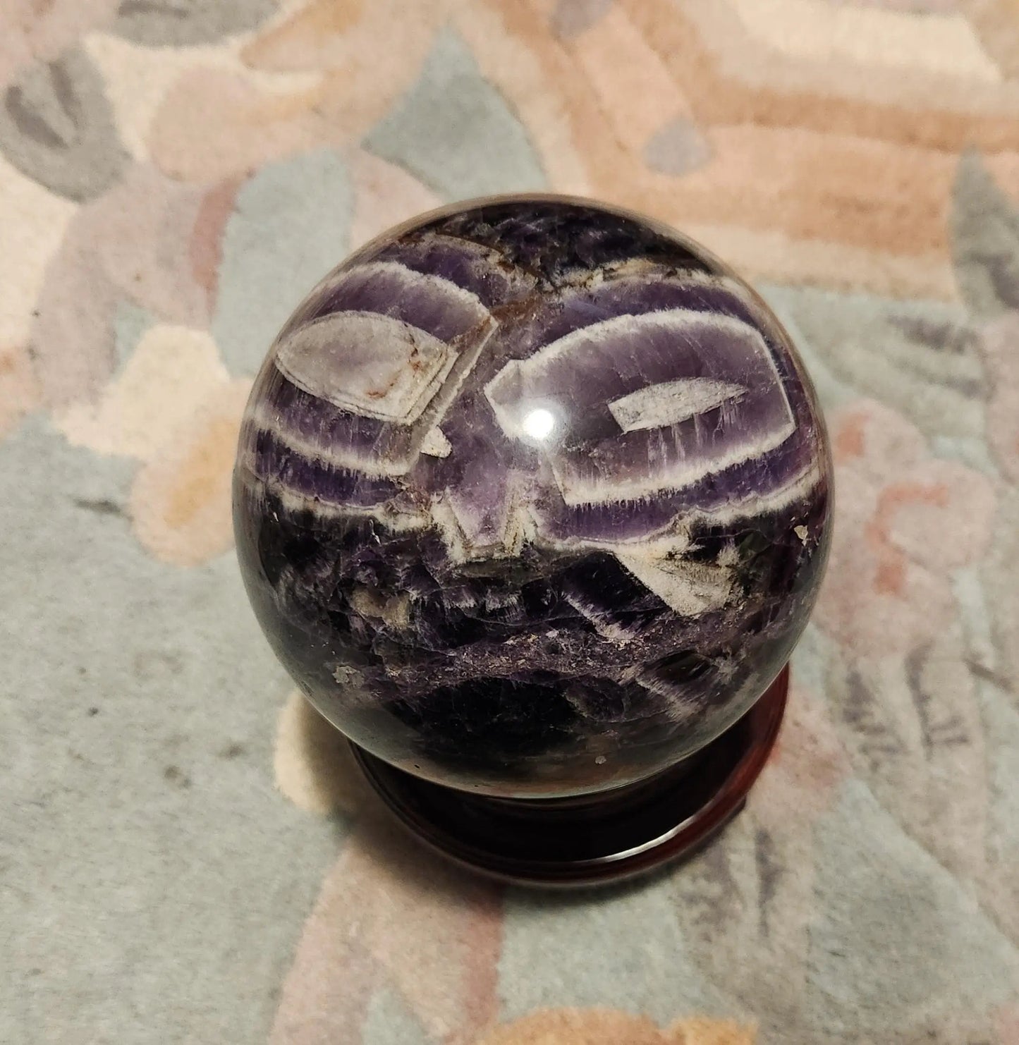 Large Dream Amethyst Sphere with Stand, Dream Sphere, 4.19" Diameter, 3LB 14.8OZ Vibrant Gemstone Sphere Etsy