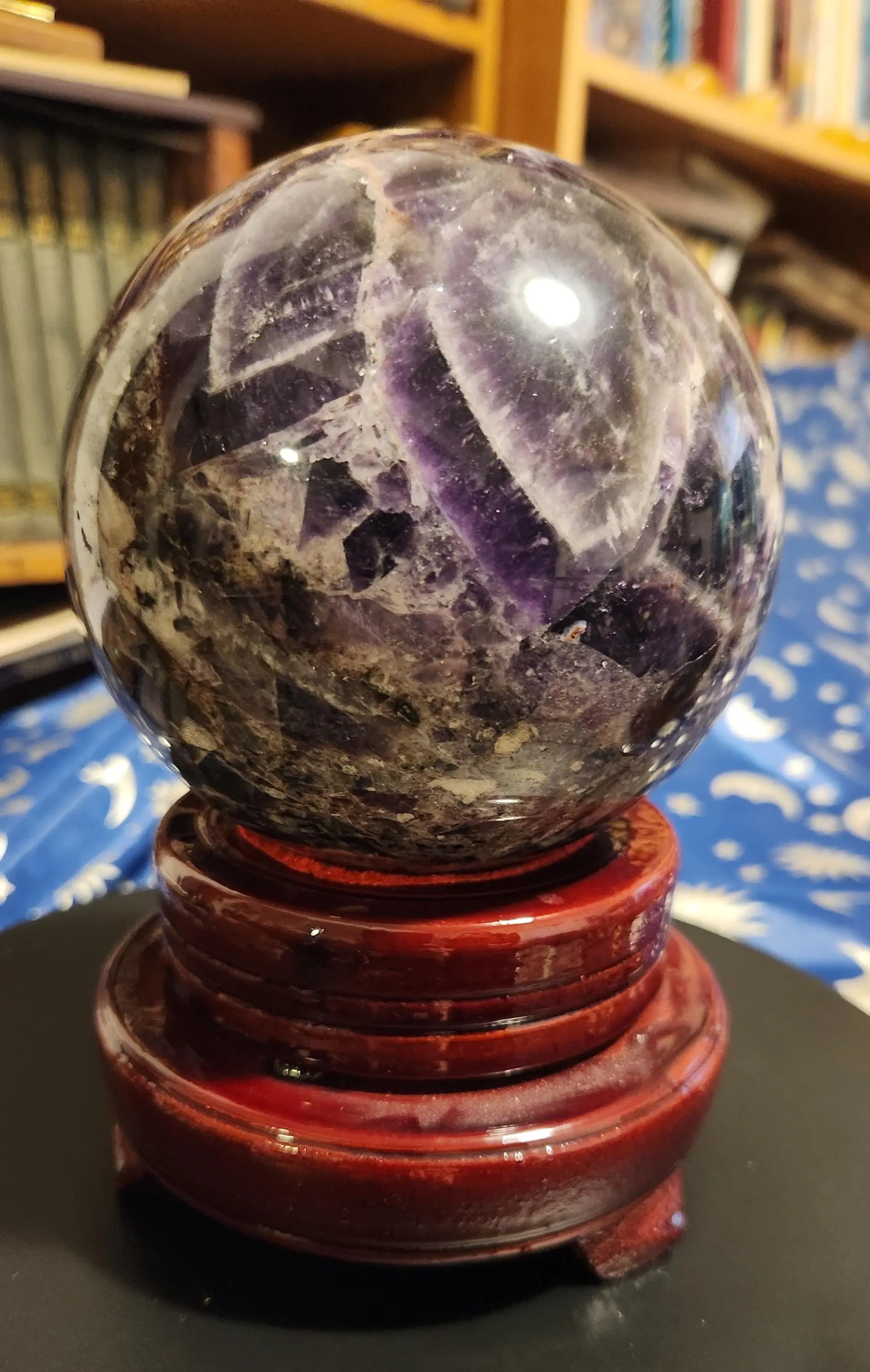 Large Dream Amethyst Sphere with Stand, Dream Sphere, 4.19" Diameter, 3LB 14.8OZ Vibrant Gemstone Sphere Etsy