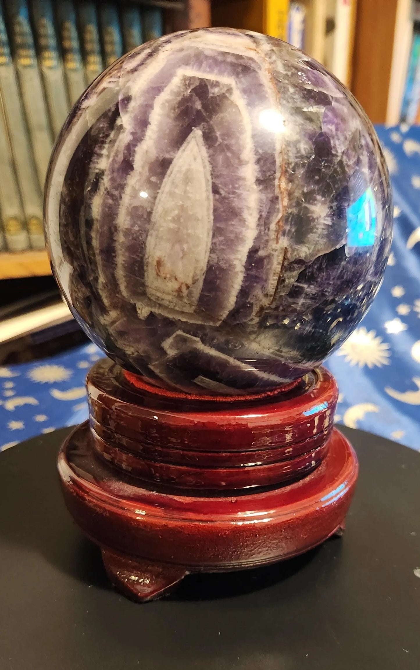 Large Dream Amethyst Sphere with Stand, Dream Sphere, 4.19" Diameter, 3LB 14.8OZ Vibrant Gemstone Sphere Etsy
