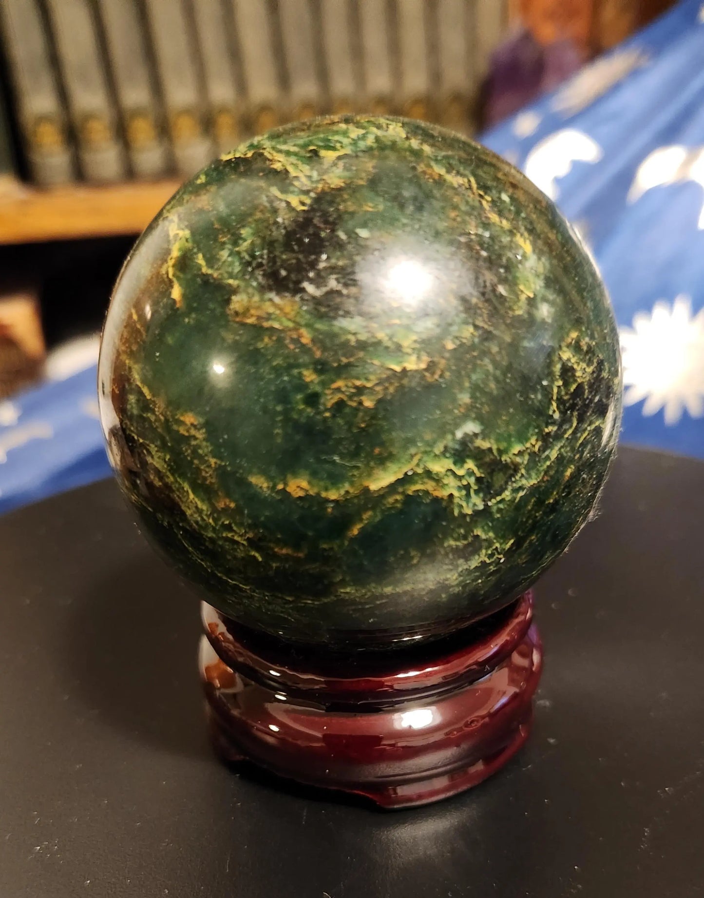 Emerald Sphere with Quartz Matrix - Life Affirming Stone Etsy