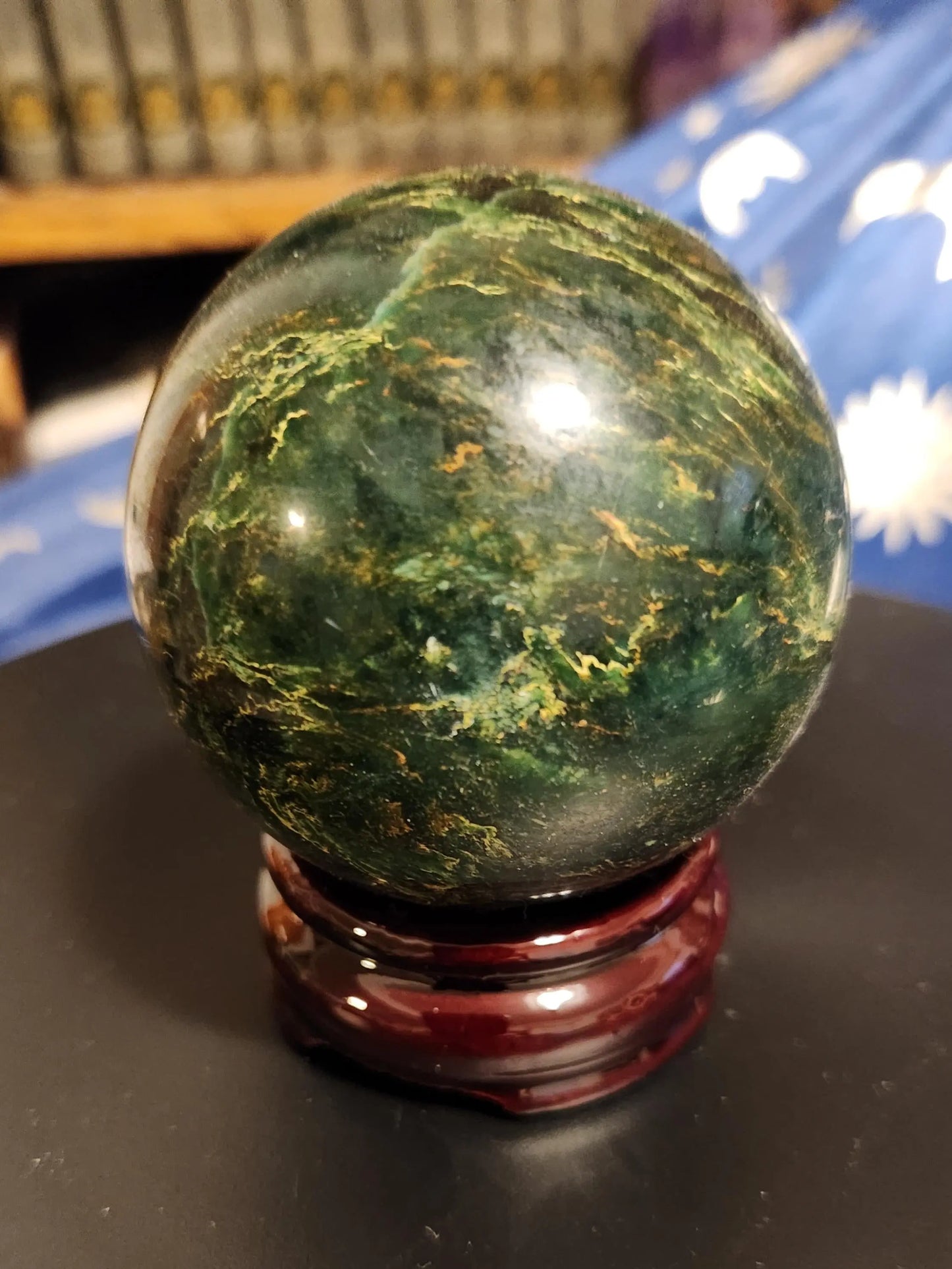 Emerald Sphere with Quartz Matrix - Life Affirming Stone Etsy