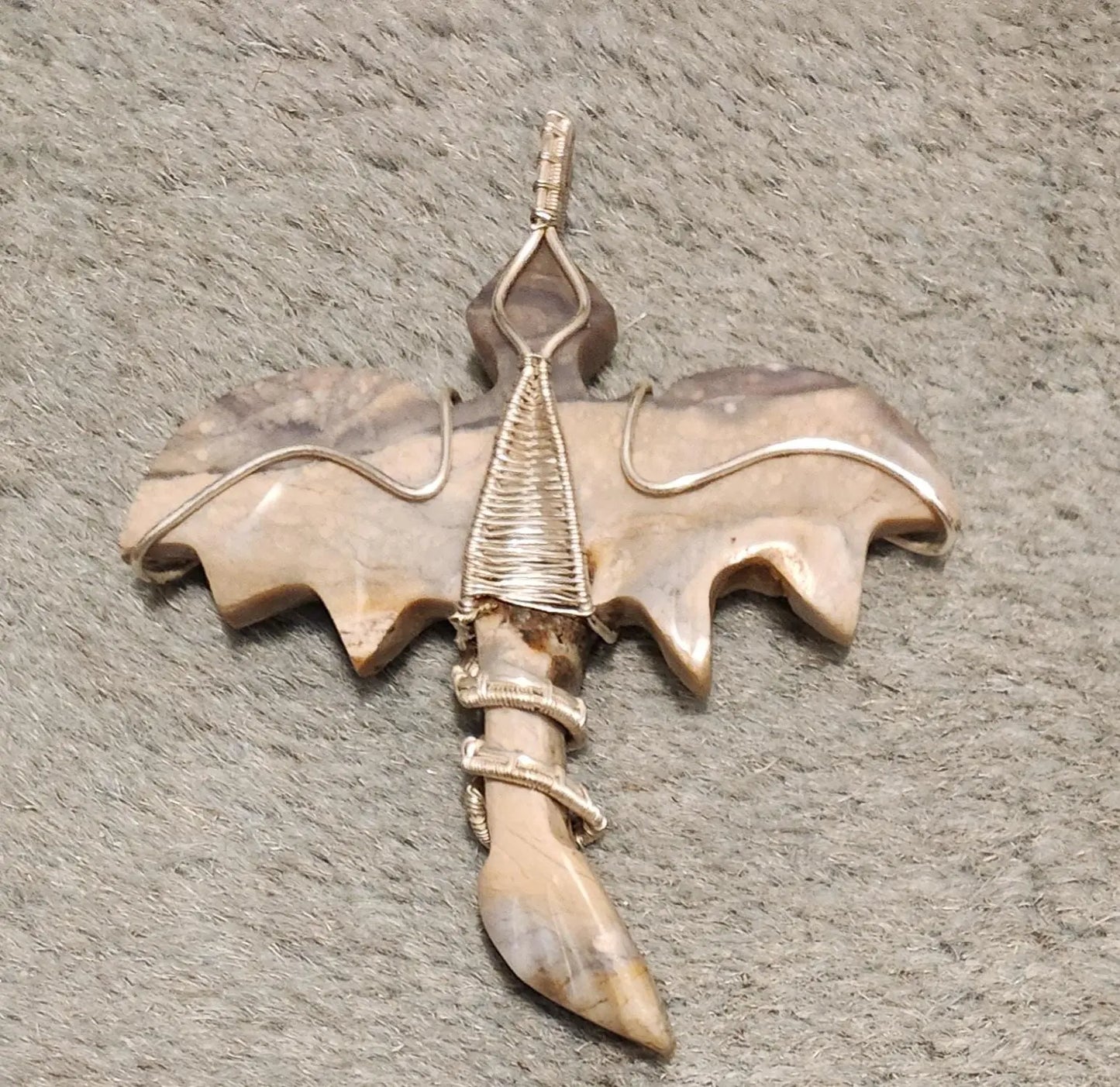 Wire Wrapped Chalcedony Dragon Pendants,Stone of Balance, Carved Chalcedony Dragons, Crystal Dragon Pendant, Removes Negative Energies, Etsy