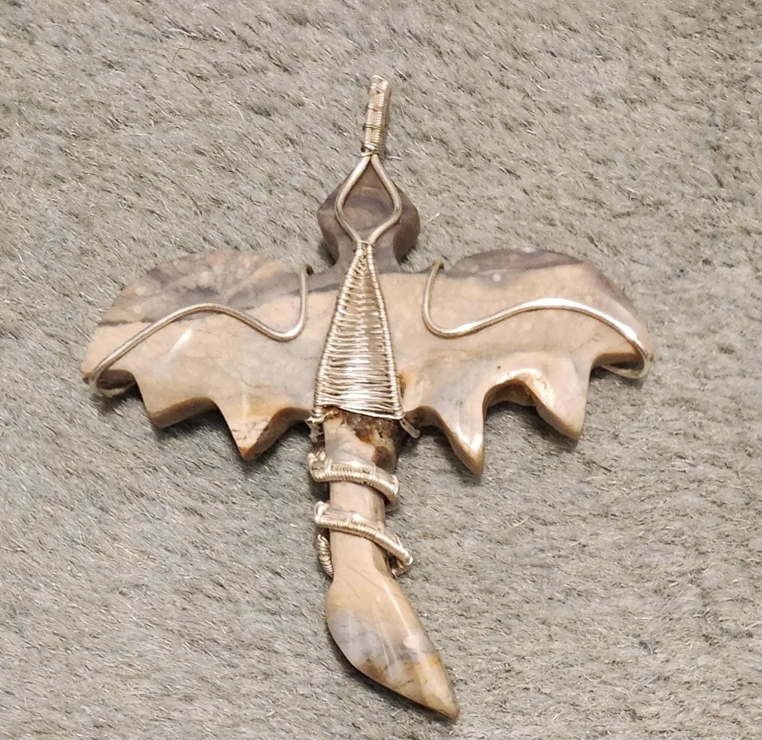 Wire Wrapped Chalcedony Dragon Pendants,Stone of Balance, Carved Chalcedony Dragons, Crystal Dragon Pendant, Removes Negative Energies, Etsy