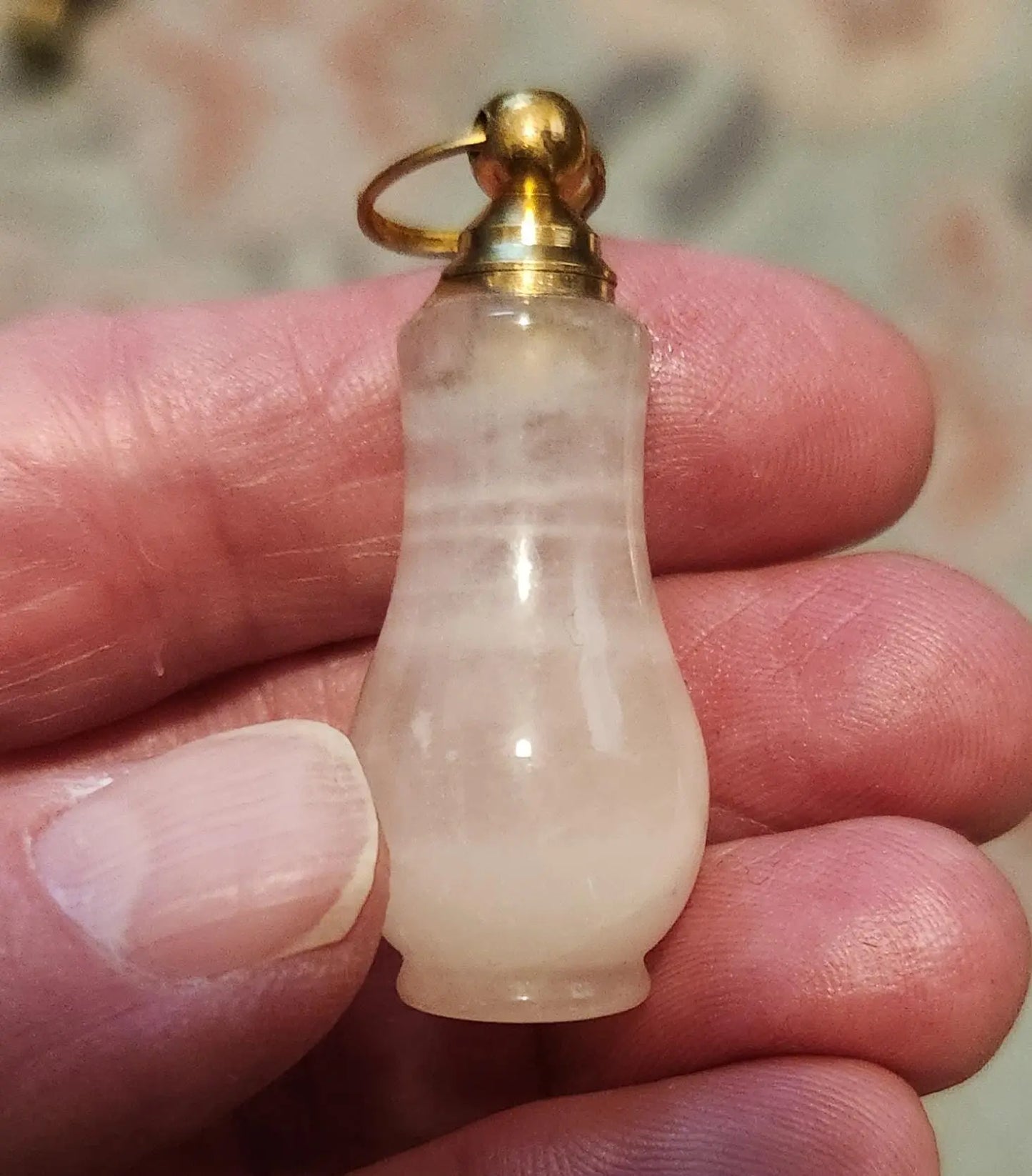 Natural Carved Crystal Perfume Bottles Pendants,  Hexon, Ball, Amethyst, Tigers eye, Clear Quartz, Rose Quartz, Essential Oil Bottles Etsy