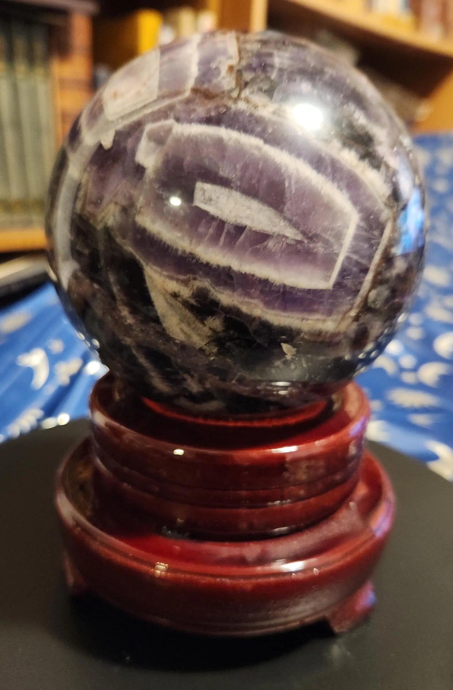 Large Dream Amethyst Sphere with Stand, Dream Sphere, 4.19" Diameter, 3LB 14.8OZ Vibrant Gemstone Sphere Etsy