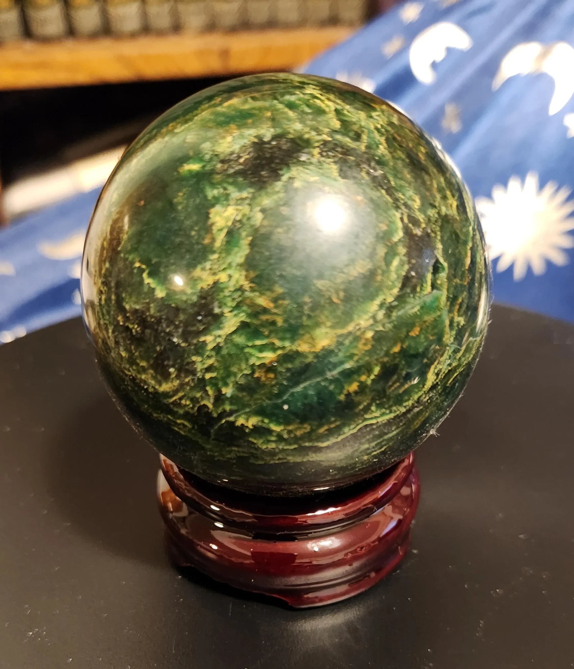Emerald Sphere with Quartz Matrix - Life Affirming Stone Etsy