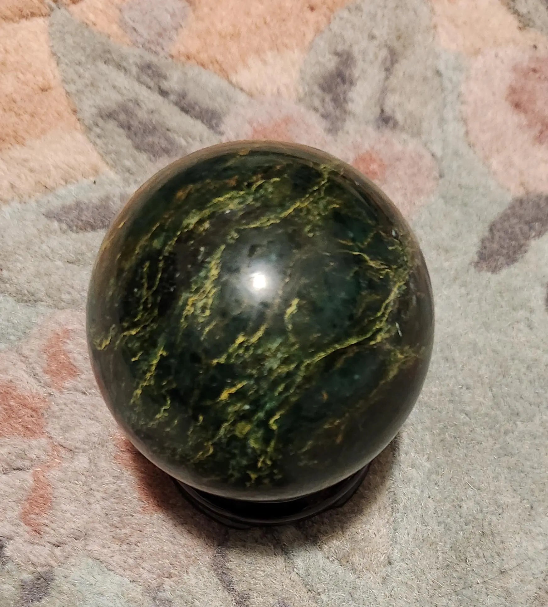 Emerald Sphere with Quartz Matrix - Life Affirming Stone Etsy