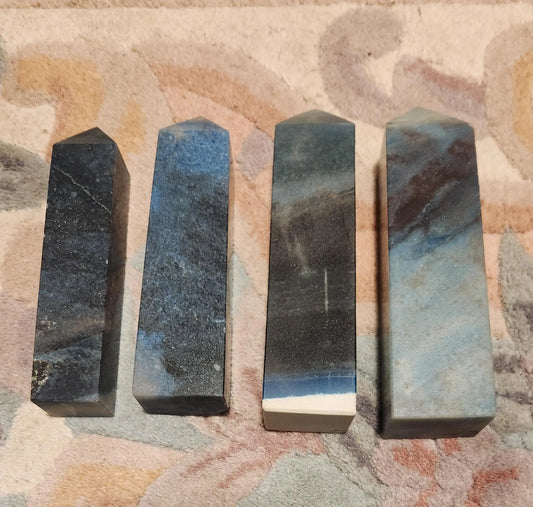 Rare Trolleite Towers, Divine Connection, Metallic Towers, Metallic Crystal, Deep Blue , Upper Chakras, Awakened Third Eye Astral Projection Etsy