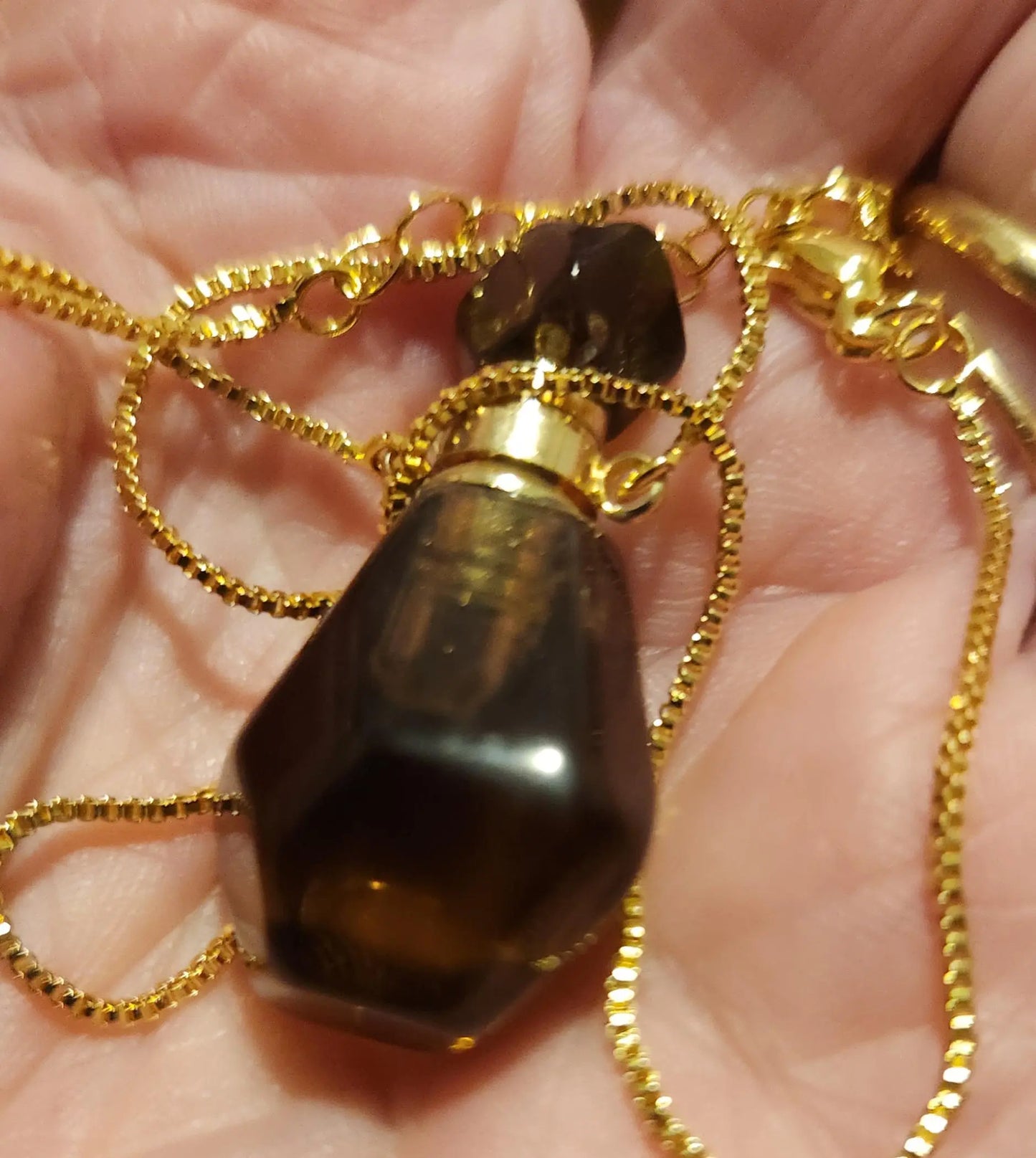 Vial Crystal Diffuser Bottle Necklace, Perfume Crystal Scent Bottle, Semi Precious Stone,Holistic Healing Amethyst, Rose Quartz, Aventurine Etsy