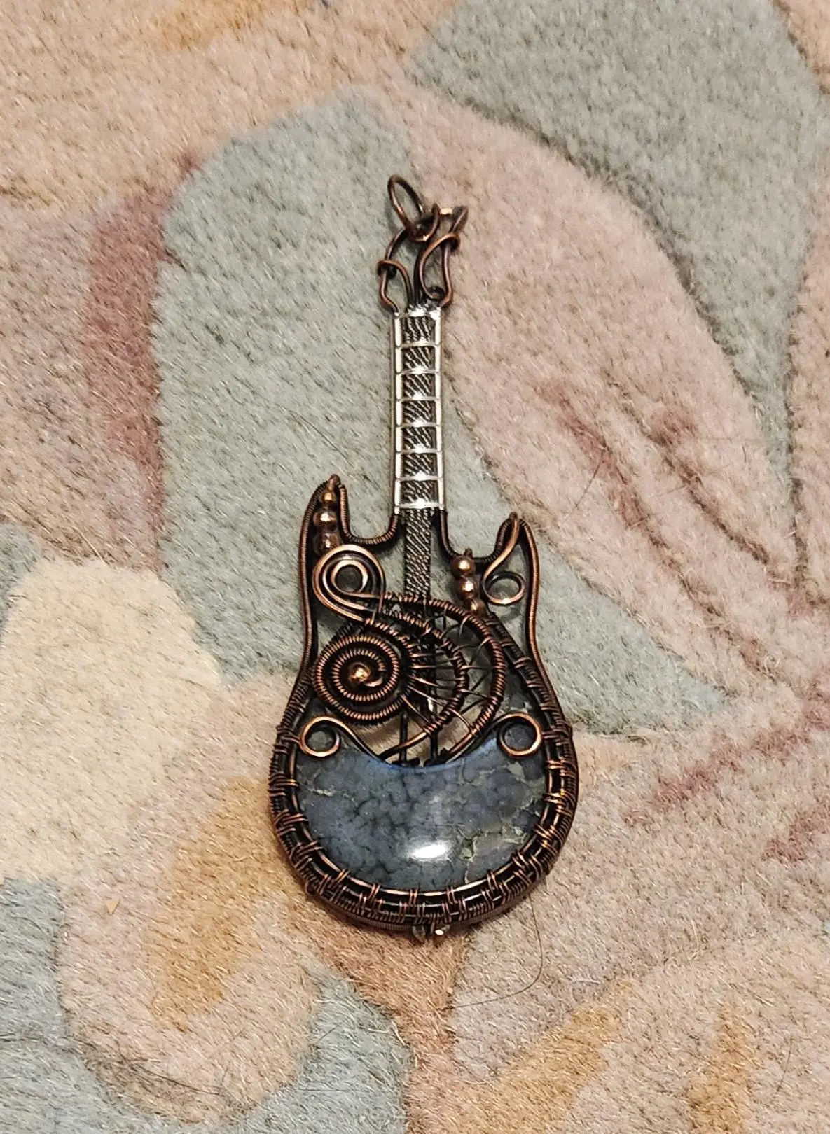 Wire Wrapped Electric Guitar Pendants, Musician Gift Etsy