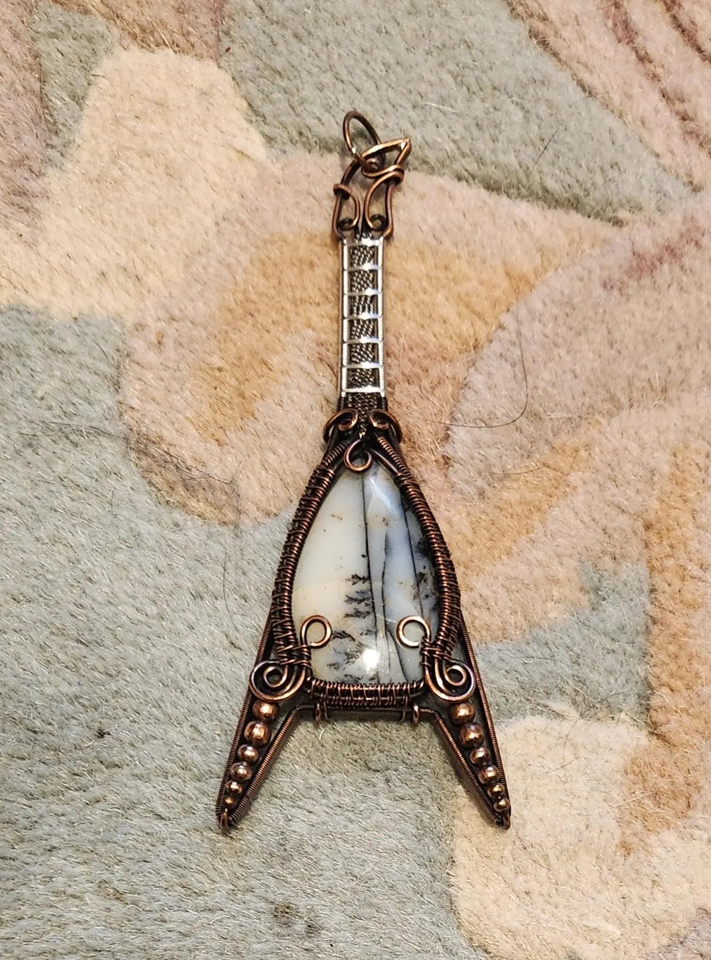 Wire Wrapped Electric Guitar Pendants, Musician Gift Etsy