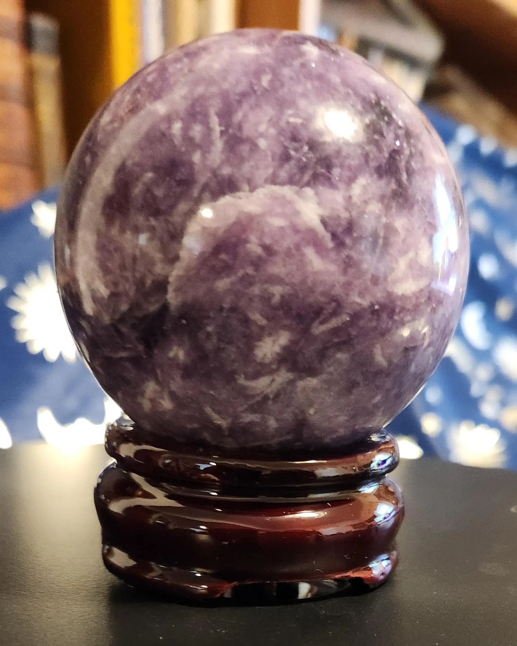 Lepidolite Sphere, Stone Of transition,Serene Crystal,Rare Earth Element, Moon Stone Etsy