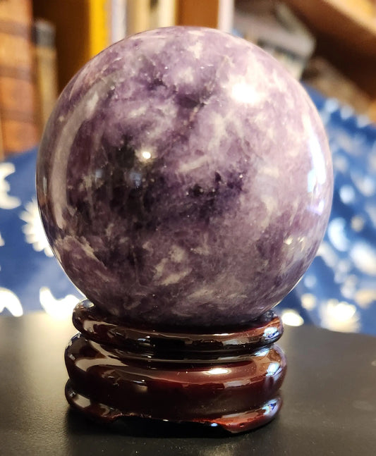 Lepidolite Sphere, Stone Of transition,Serene Crystal,Rare Earth Element, Moon Stone Etsy