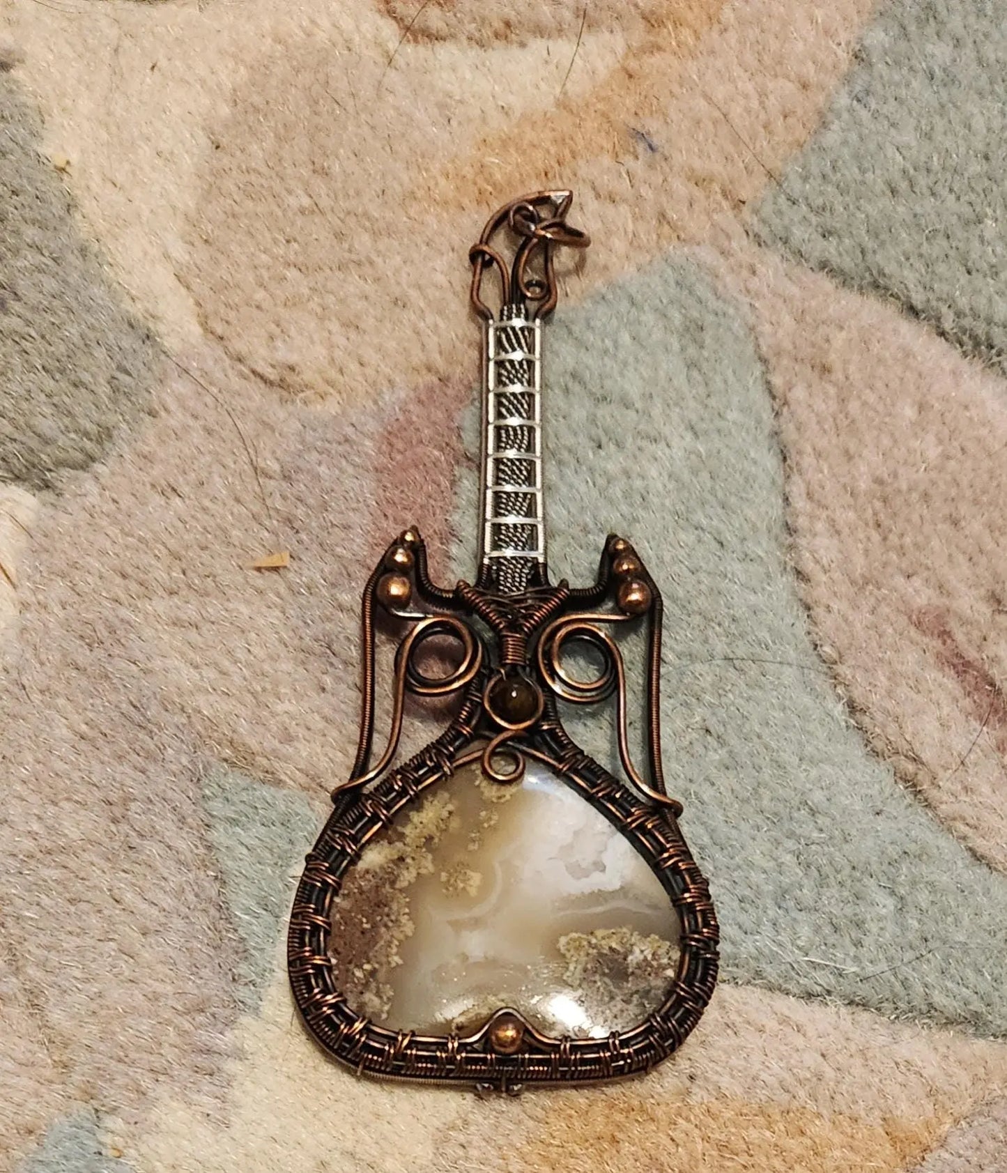 Wire Wrapped Electric Guitar Pendants, Musician Gift Etsy