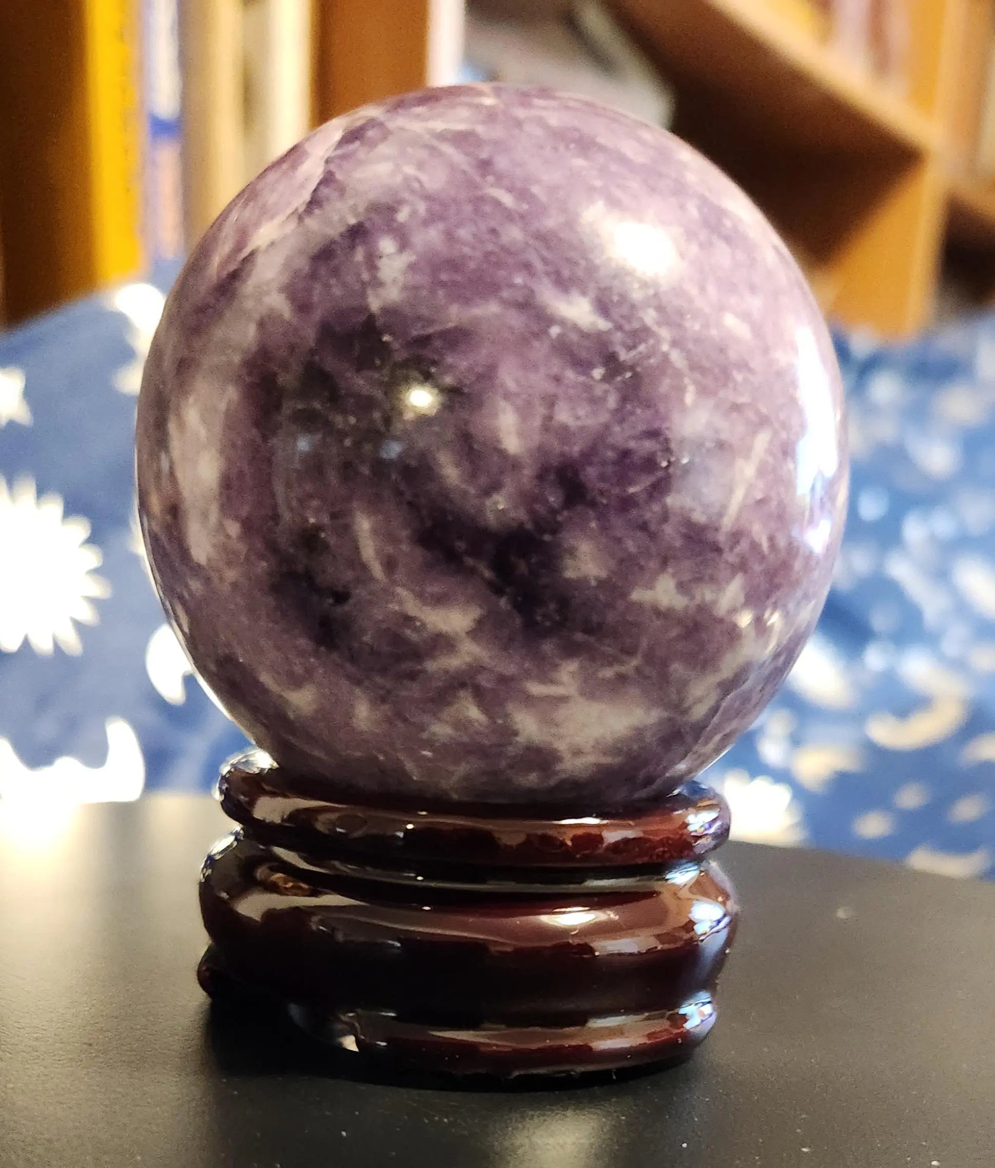 Lepidolite Sphere, Stone Of transition,Serene Crystal,Rare Earth Element, Moon Stone Etsy