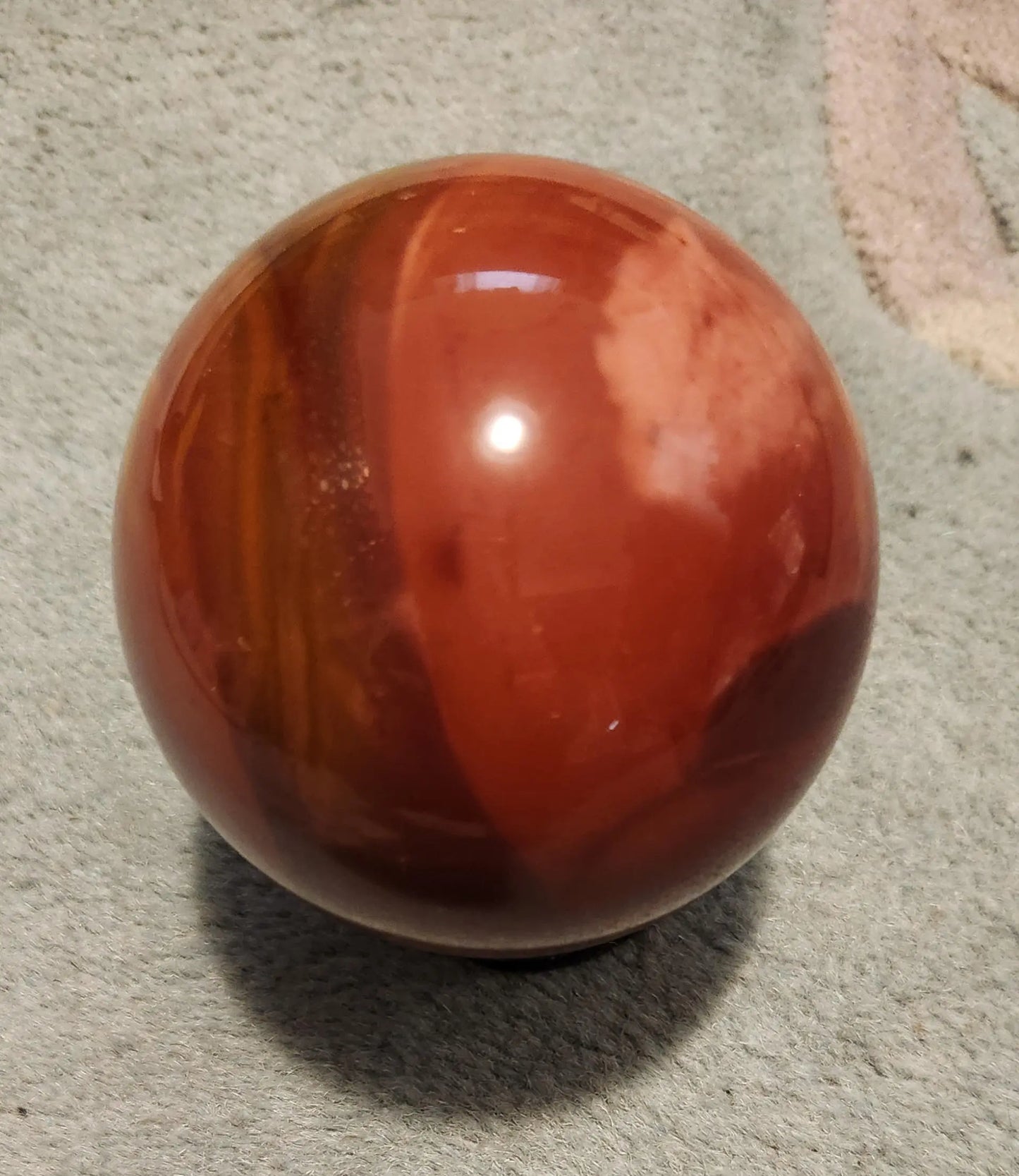 Large Mookaite Jasper Sphere with Wooden Stand Etsy