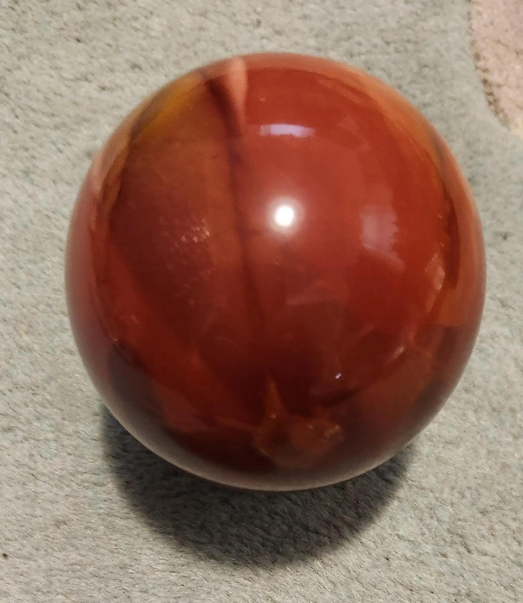 Large Mookaite Jasper Sphere with Wooden Stand Etsy
