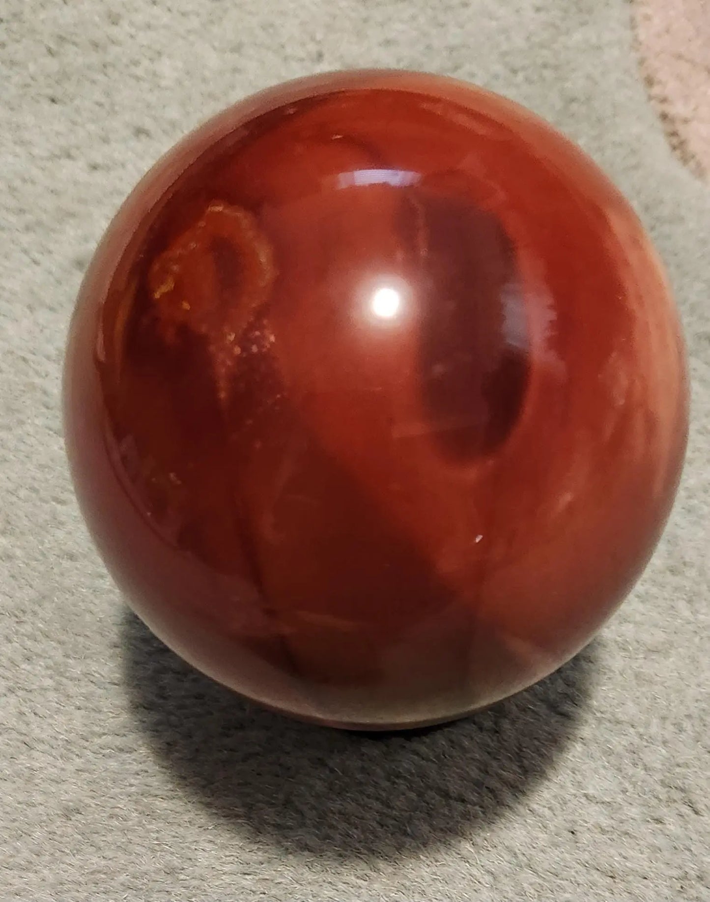 Large Mookaite Jasper Sphere with Wooden Stand Etsy