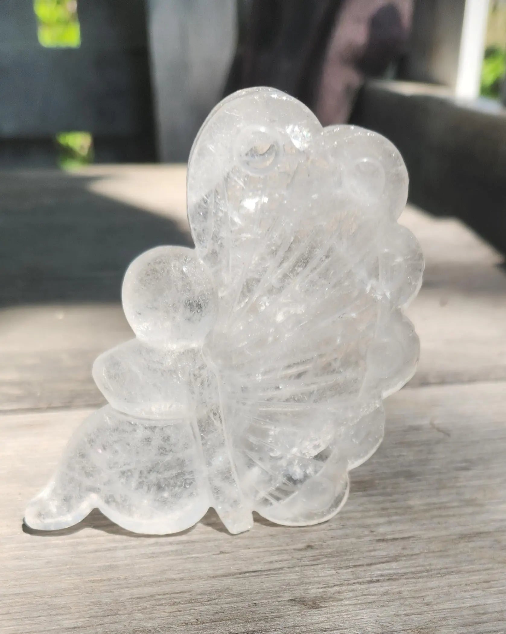 Carved Clear Quartz Fairy Etsy