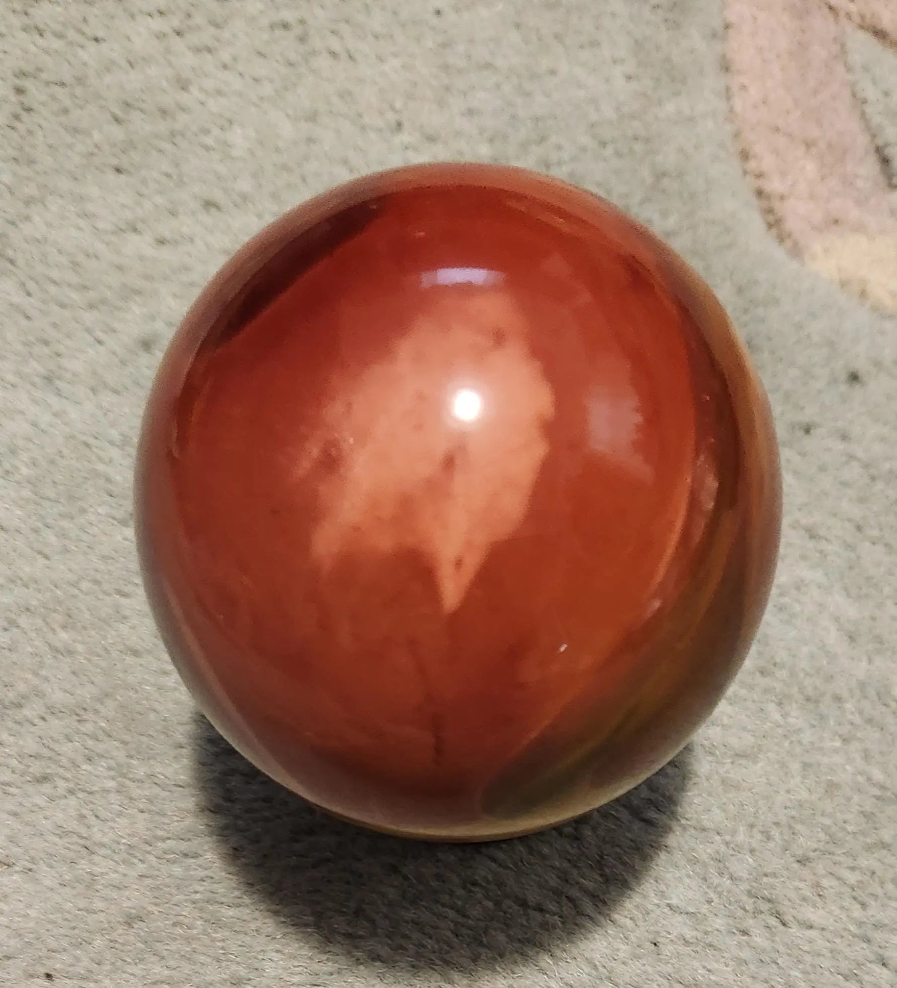 Large Mookaite Jasper Sphere with Wooden Stand Etsy