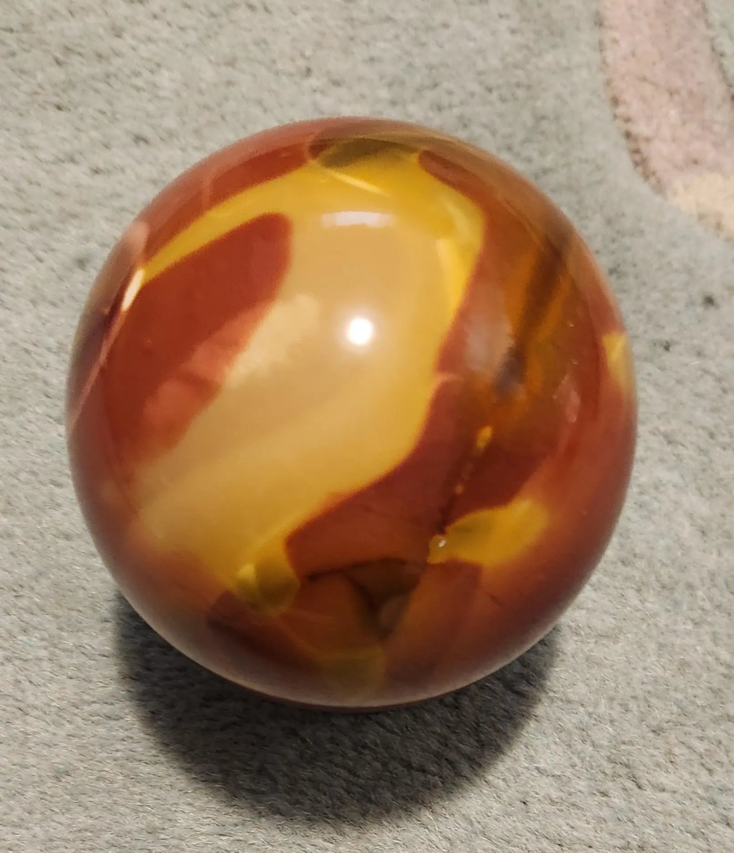 Large Mookaite Jasper Sphere with Wooden Stand Etsy