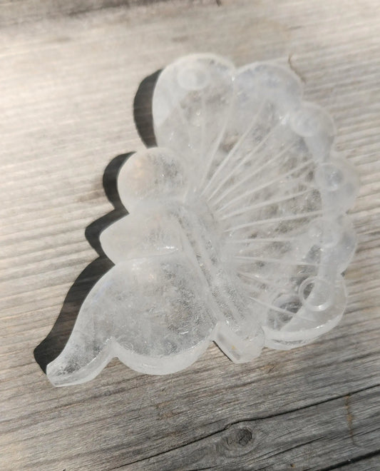 Carved Clear Quartz Fairy Etsy