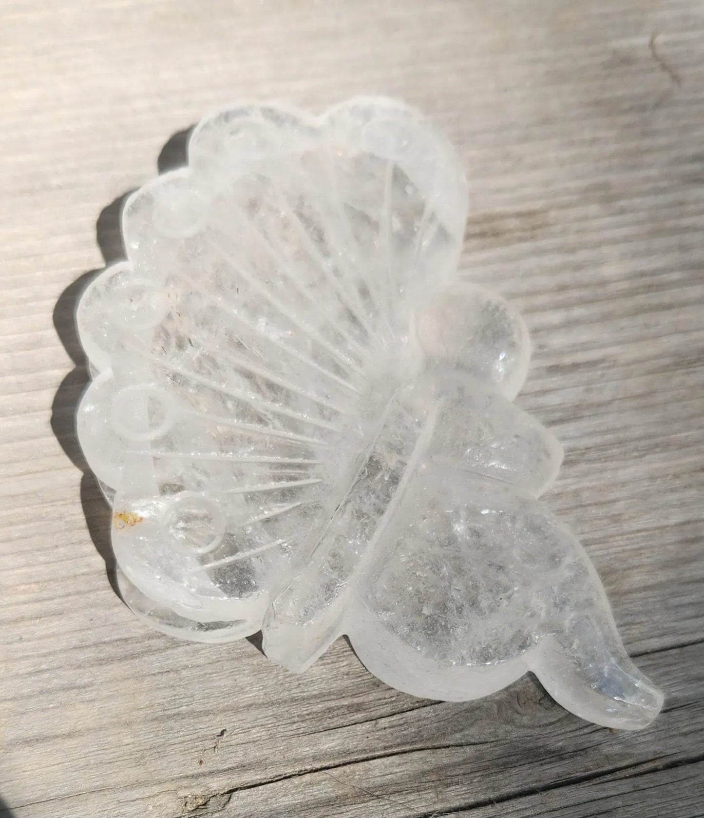 Carved Clear Quartz Fairy Etsy