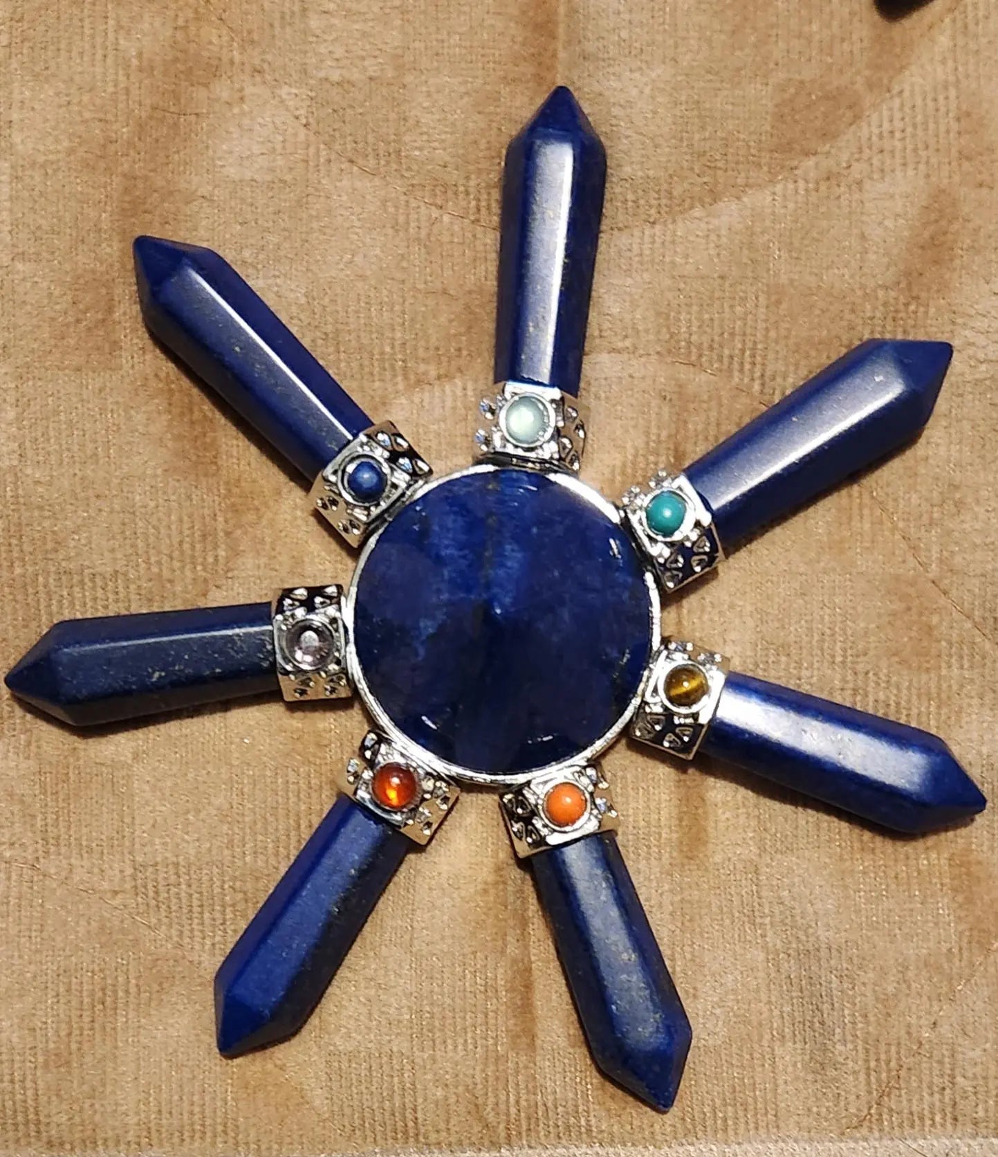 Energy Generator Star, Semi Precious Stones, Gemstone Energy Generator, Meditation Aid, Gemstone Generator, Gemstone Star Etsy