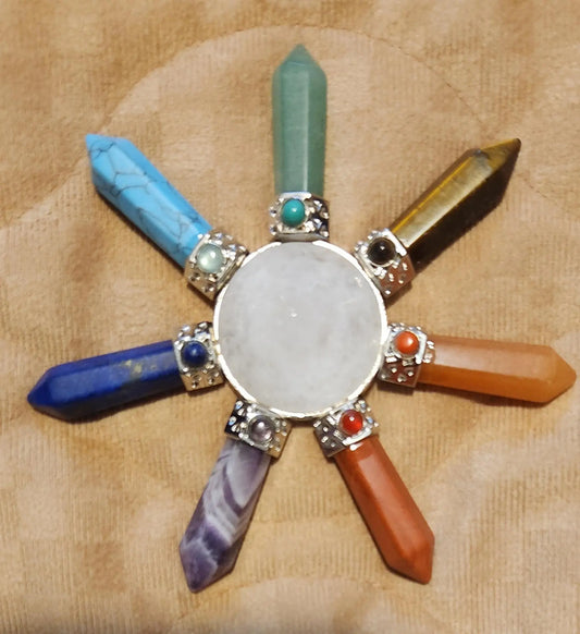 Energy Generator Star, Semi Precious Stones, Gemstone Energy Generator, Meditation Aid, Gemstone Generator, Gemstone Star Etsy