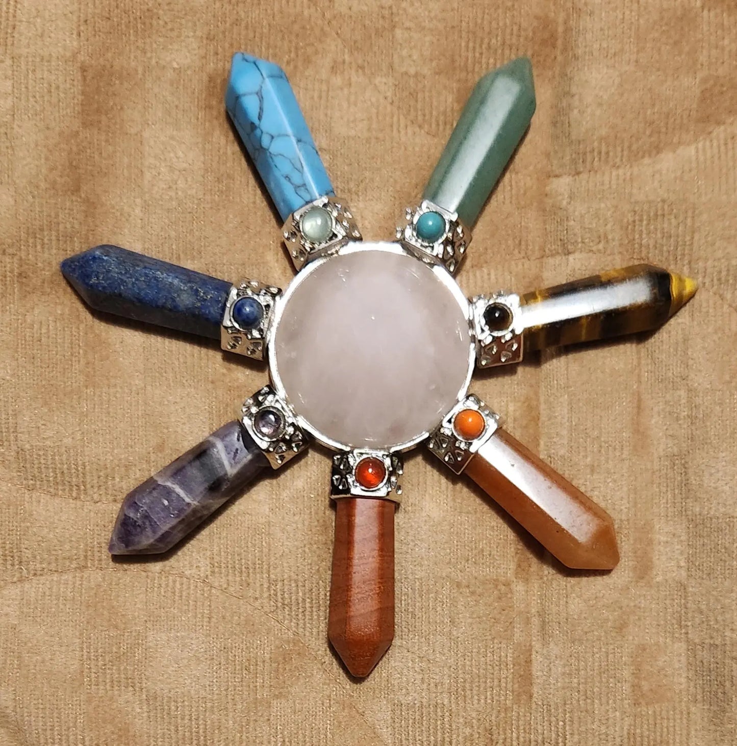 Energy Generator Star, Semi Precious Stones, Gemstone Energy Generator, Meditation Aid, Gemstone Generator, Gemstone Star Etsy