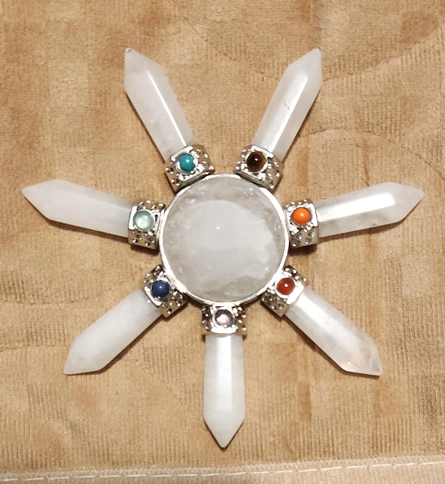 Energy Generator Star, Semi Precious Stones, Gemstone Energy Generator, Meditation Aid, Gemstone Generator, Gemstone Star Etsy