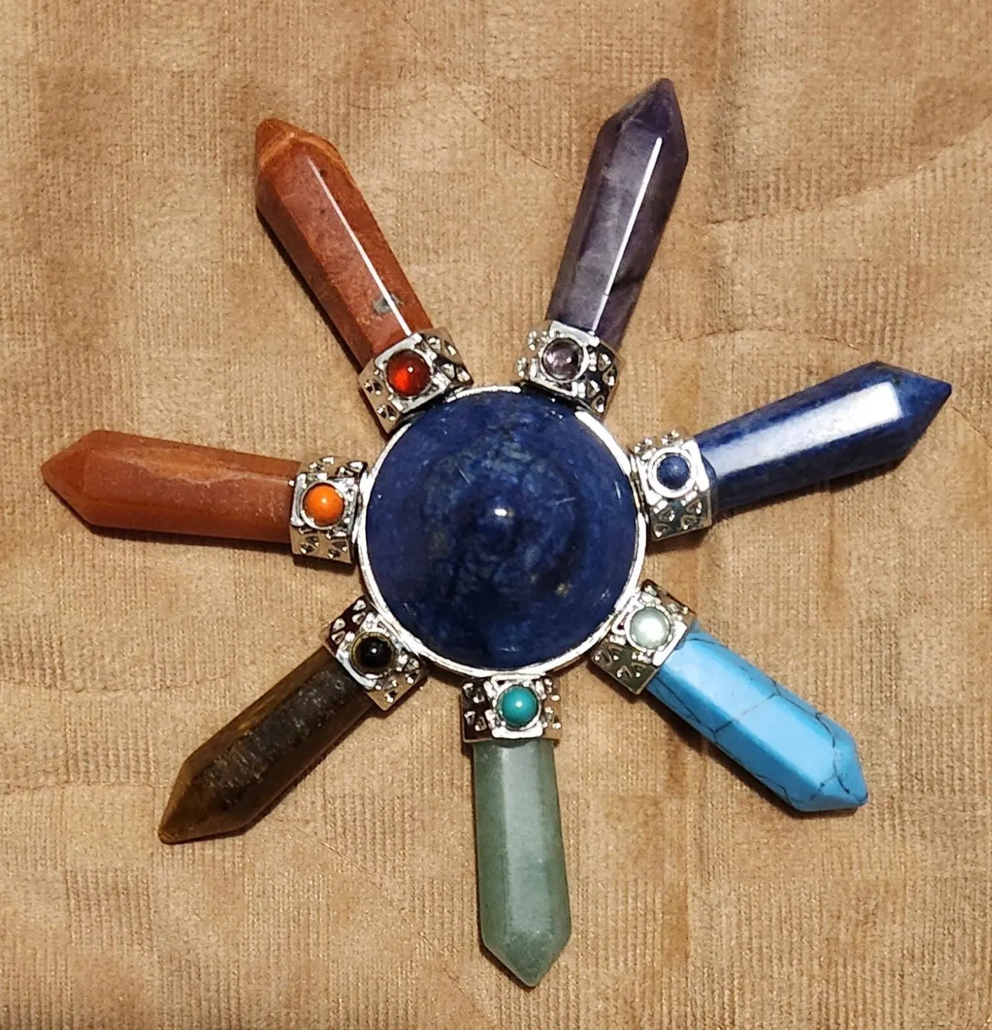 Energy Generator Star, Semi Precious Stones, Gemstone Energy Generator, Meditation Aid, Gemstone Generator, Gemstone Star Etsy
